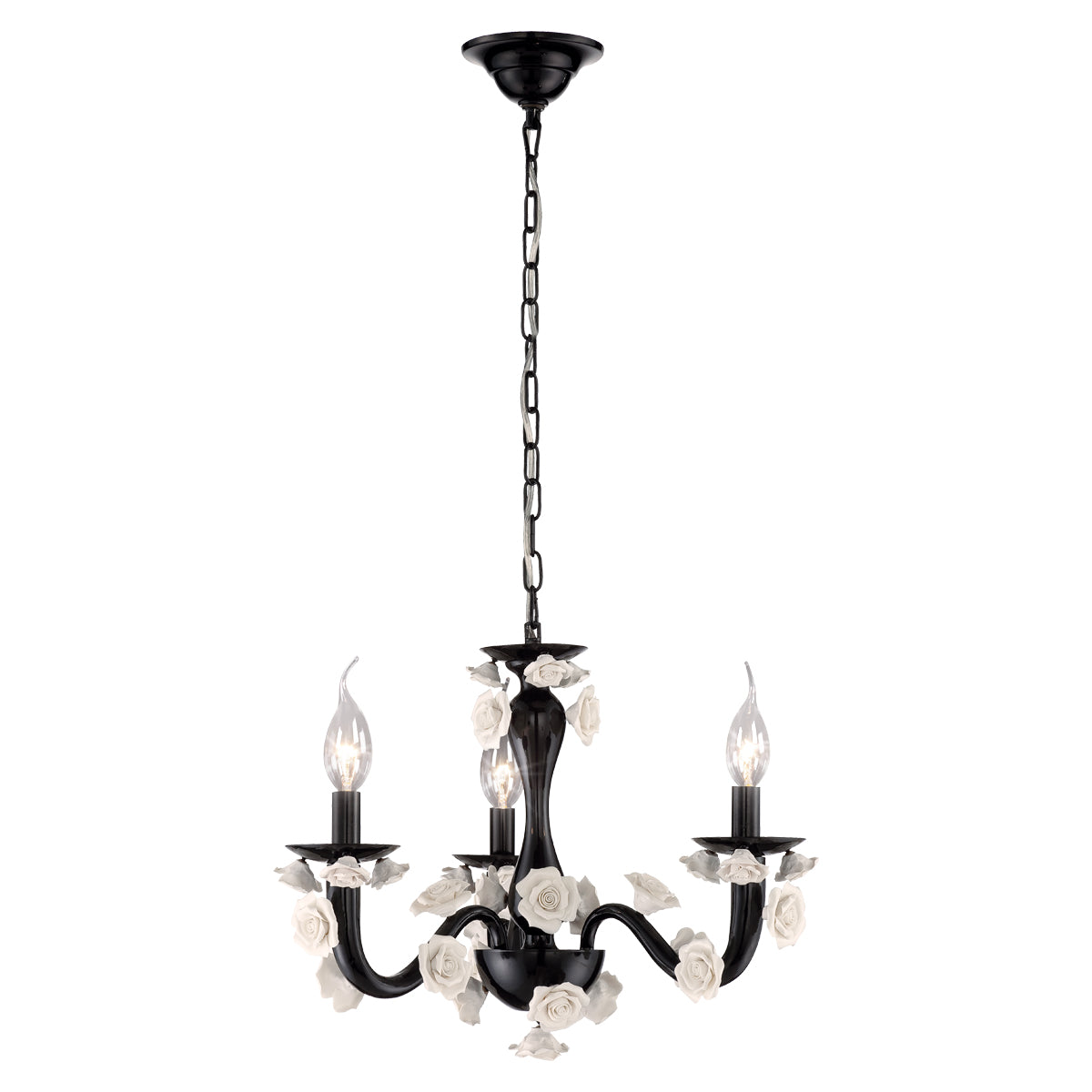 MARTINA Chandelier Noir - 25571-028 | EUROFASE