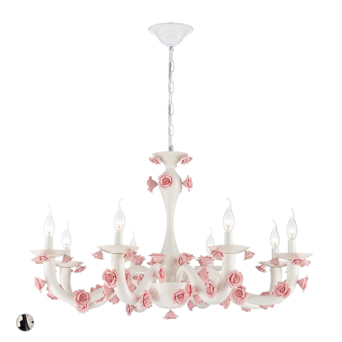 MARTINA Chandelier White - 25573-015 | EUROFASE