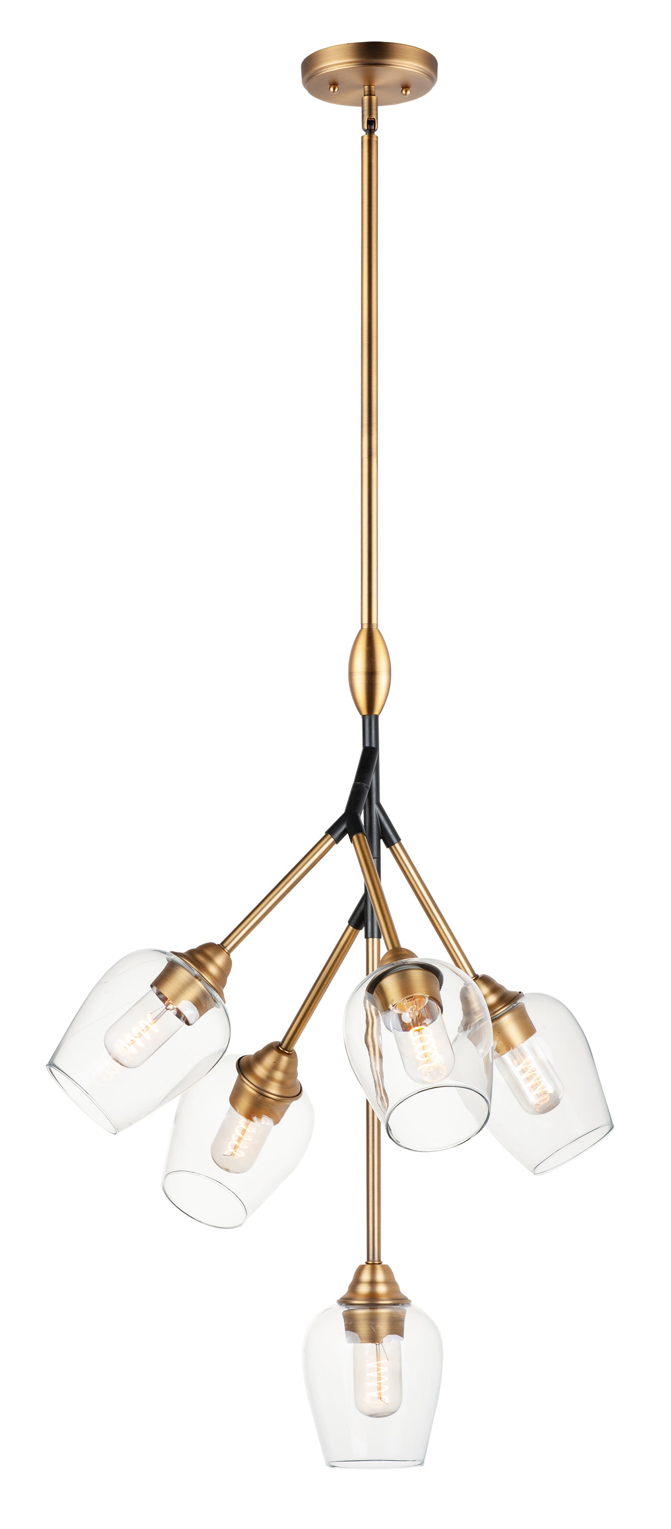 SAVVY Chandelier Or, Noir - 26343CLABBK | MAXIM/ET2