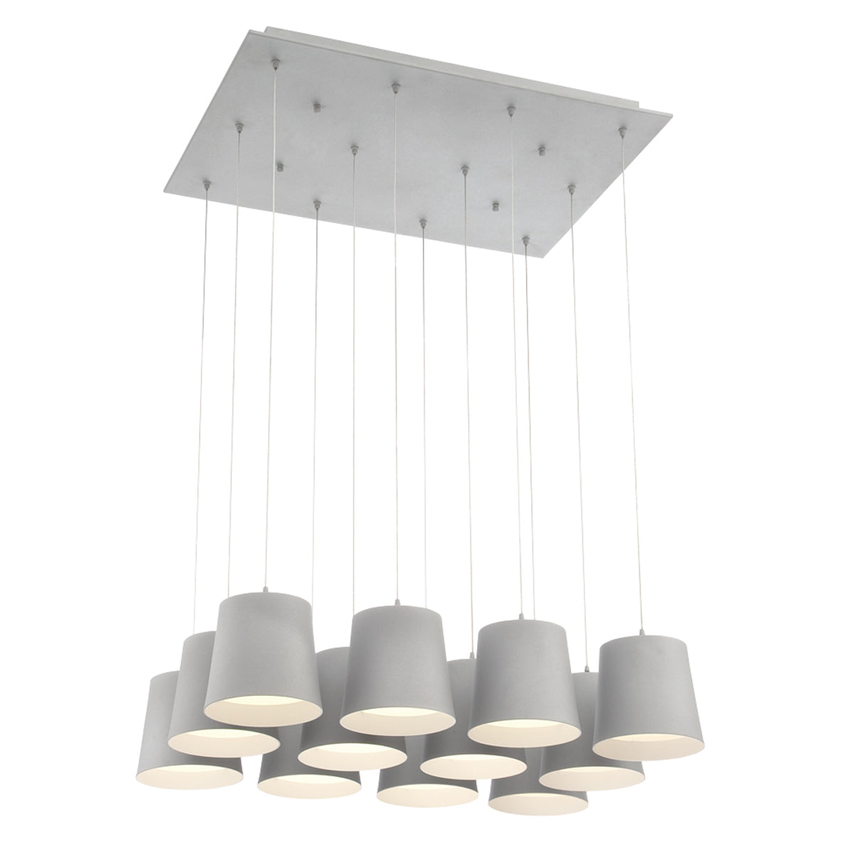 BORTO Chandelier Aluminium - 28164-036 | EUROFASE