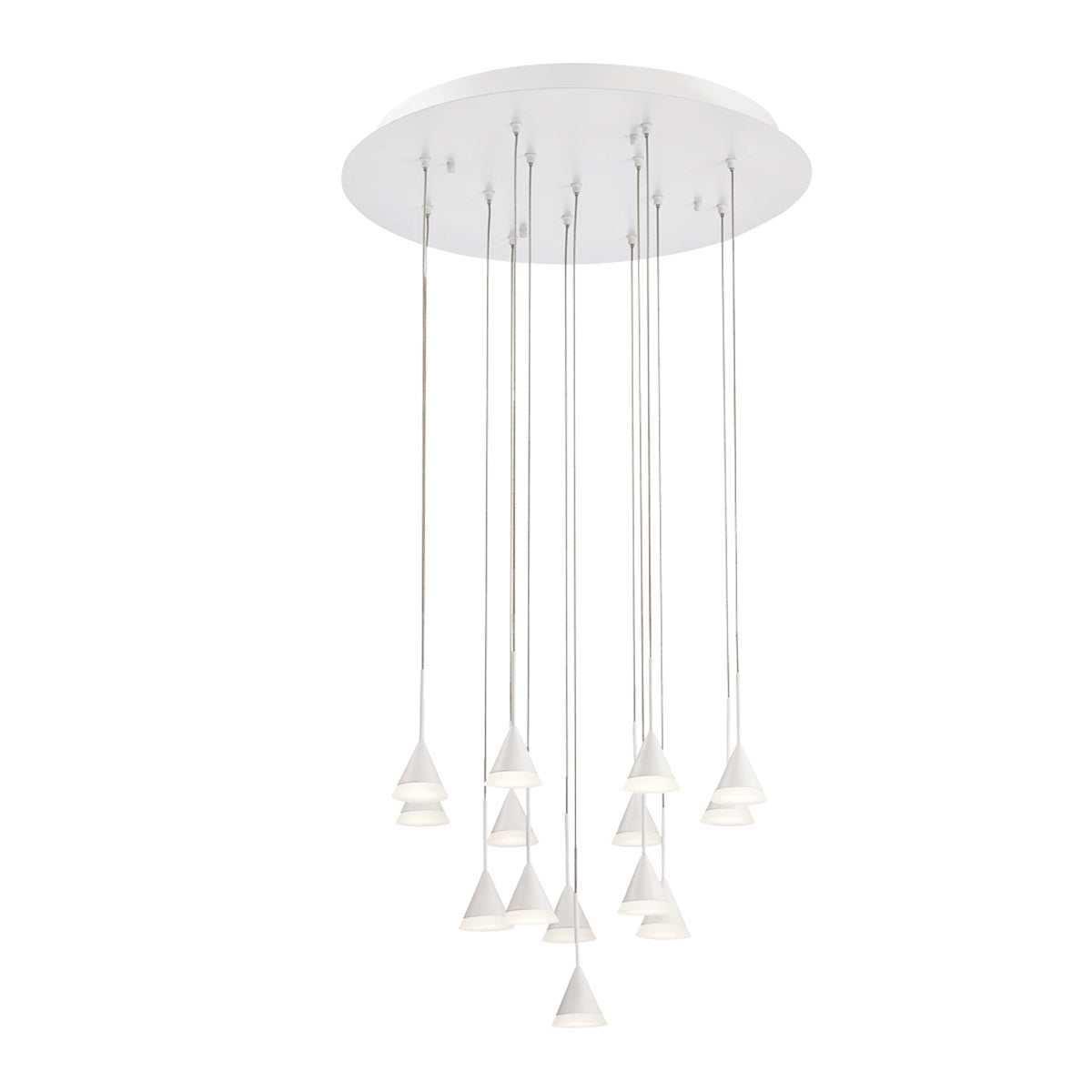 ALBION Chandelier Aluminum - 28177-012 | EUROFASE