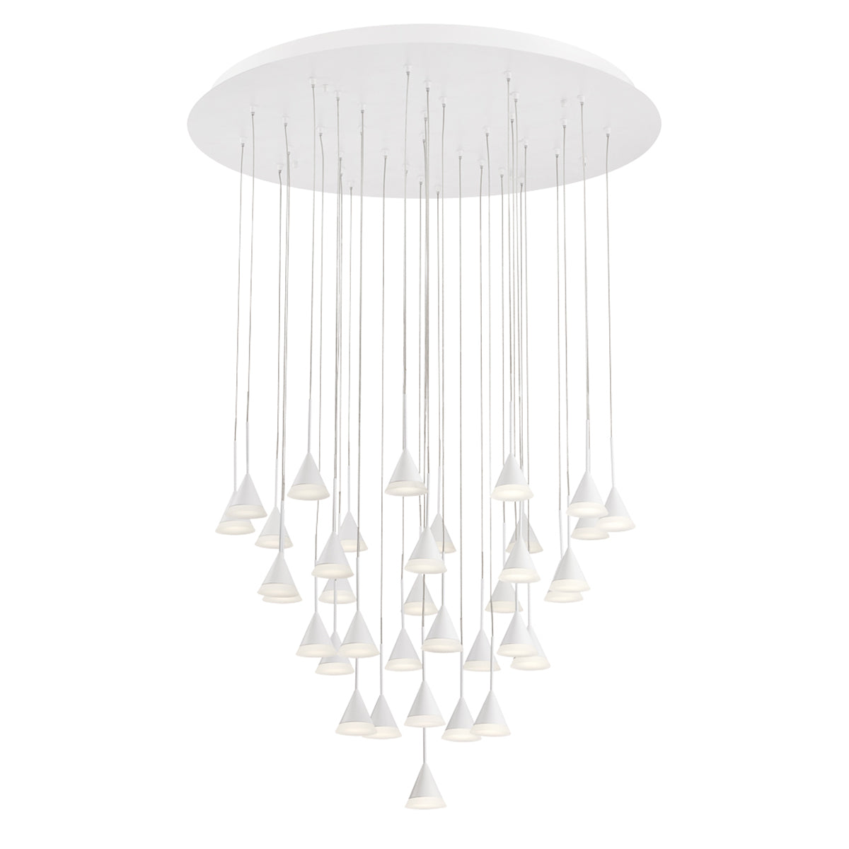 ALBION Chandelier Aluminum - 28178-019 | EUROFASE