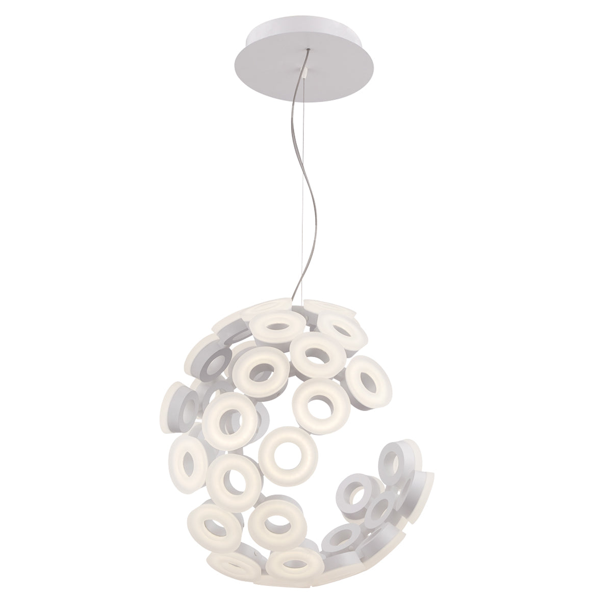 GLENDALE Chandelier Aluminium - 28182-016 | EUROFASE