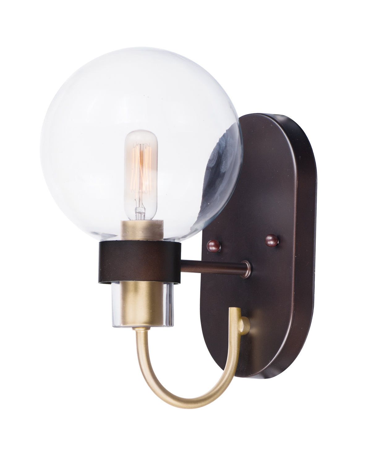 BAUHAUS Sconce Bronze, Gold - 30511CLBZSBR | MAXIM/ET2