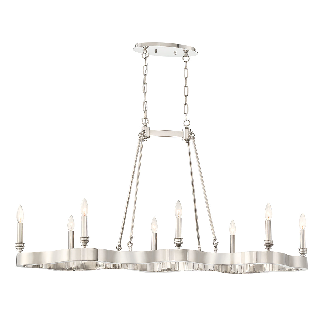 LEYTON Chandelier Nickel - 33710-013 | EUROFASE