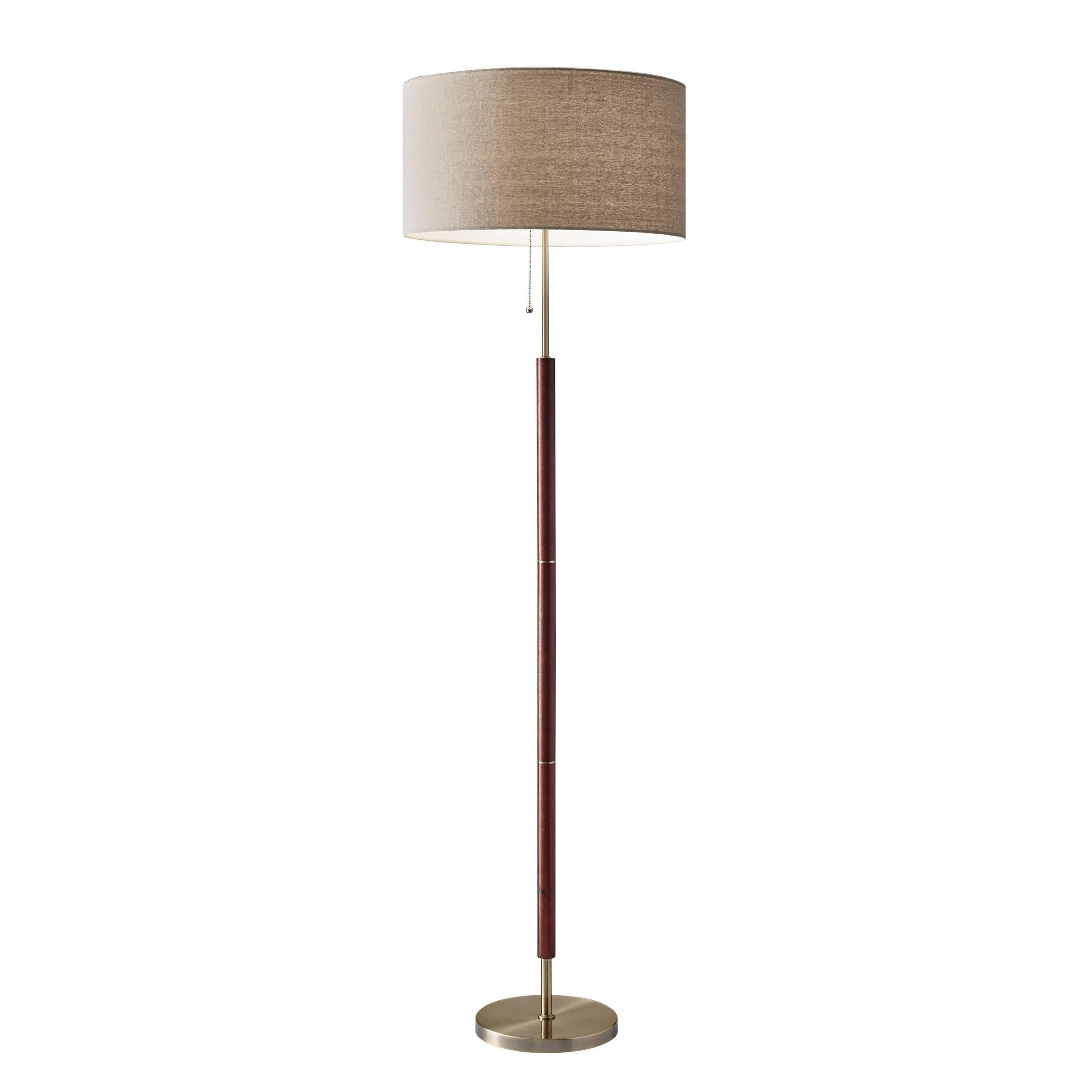 HANOVER Floor lamp Wood, Gold - 3377-15 | ADESSO