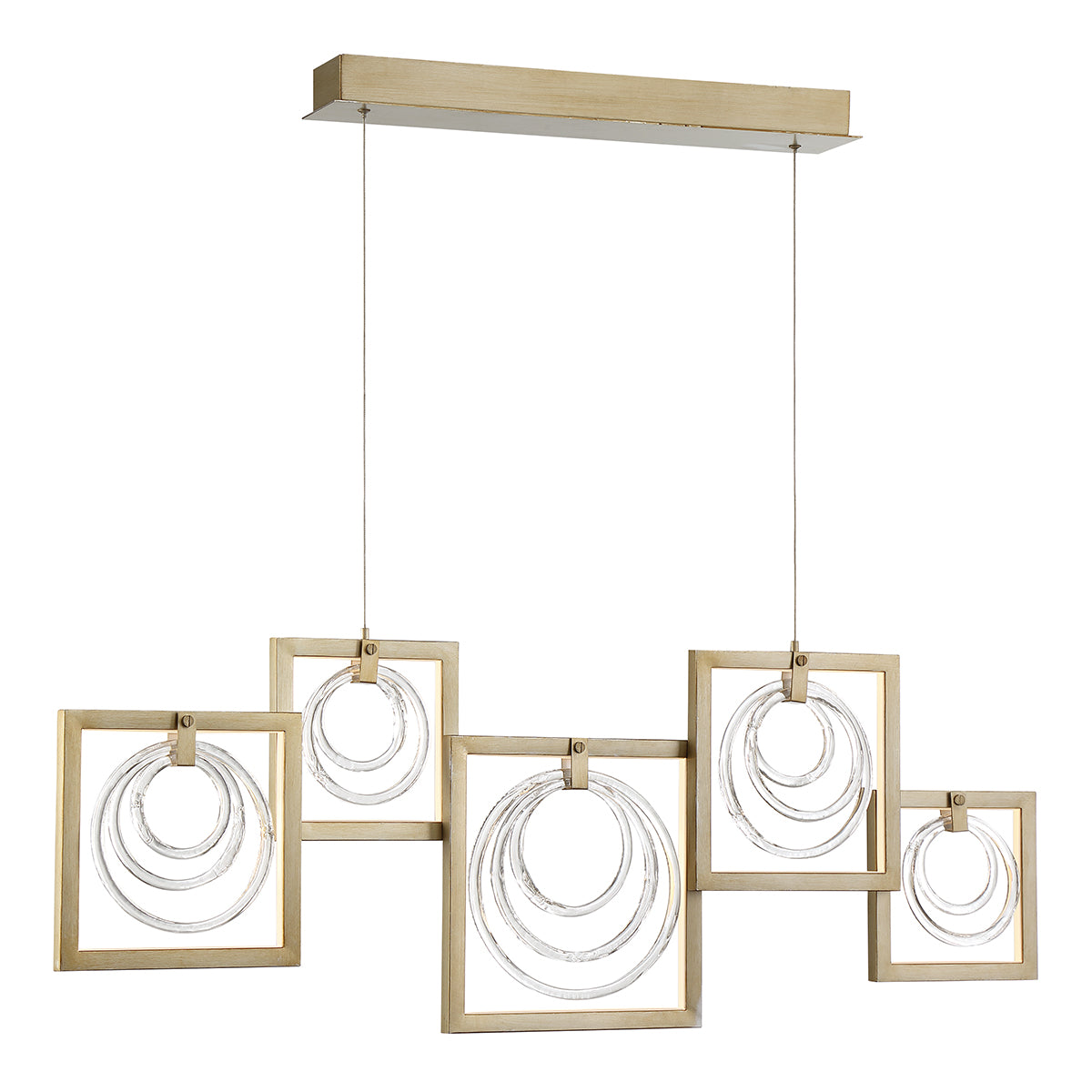 CORINNA Chandelier Nickel DEL INTÉGRÉ - 34055-014 | EUROFASE