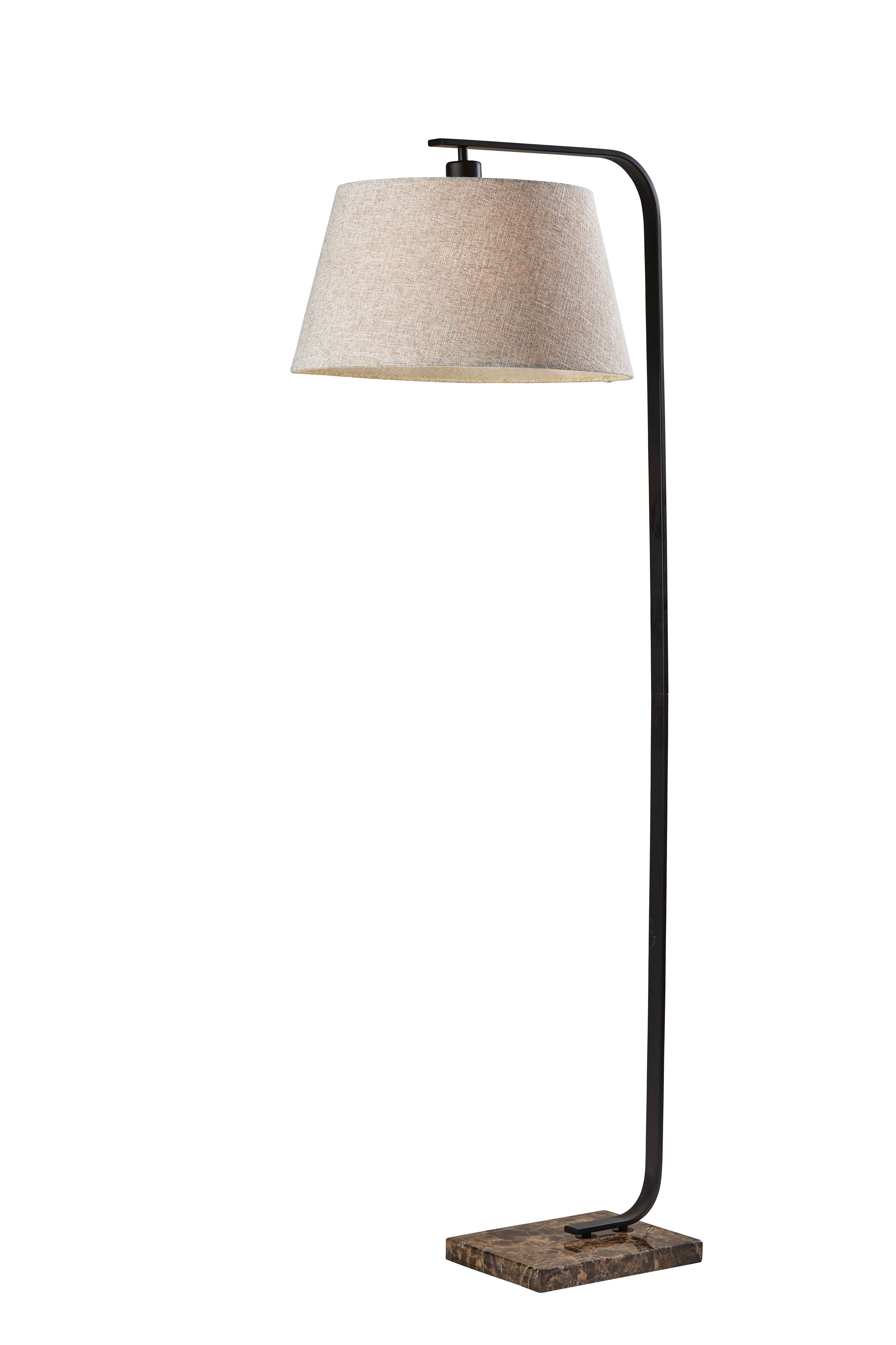 MAXWELL Lampe sur pied Noir - 3484-01 | ADESSO