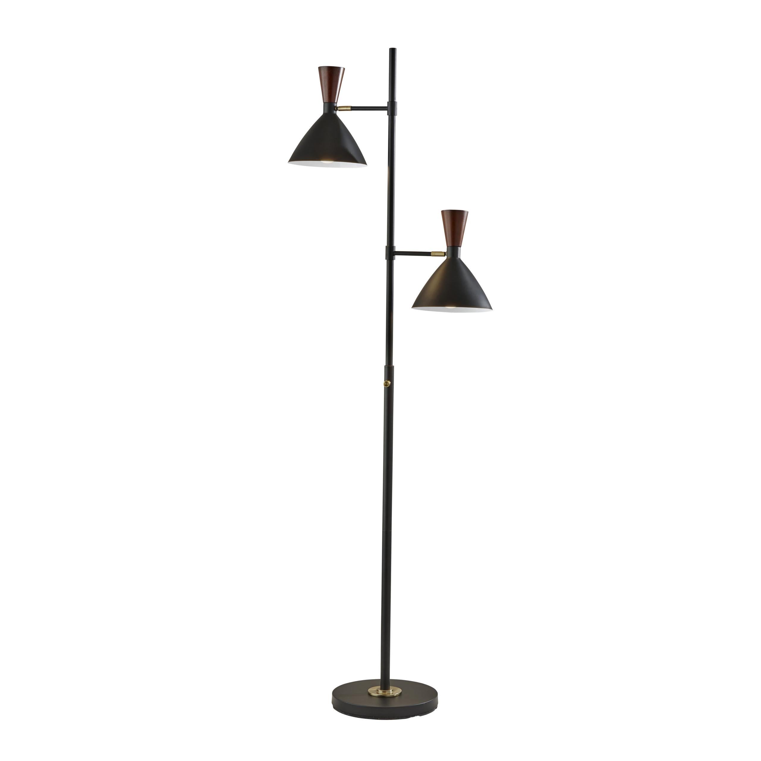 CASEY Floor lamp Black - 3488-01 | ADESSO