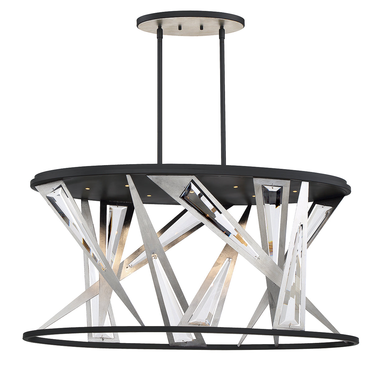 SARISE Chandelier Noir DEL INTÉGRÉ - 35645-016 | EUROFASE