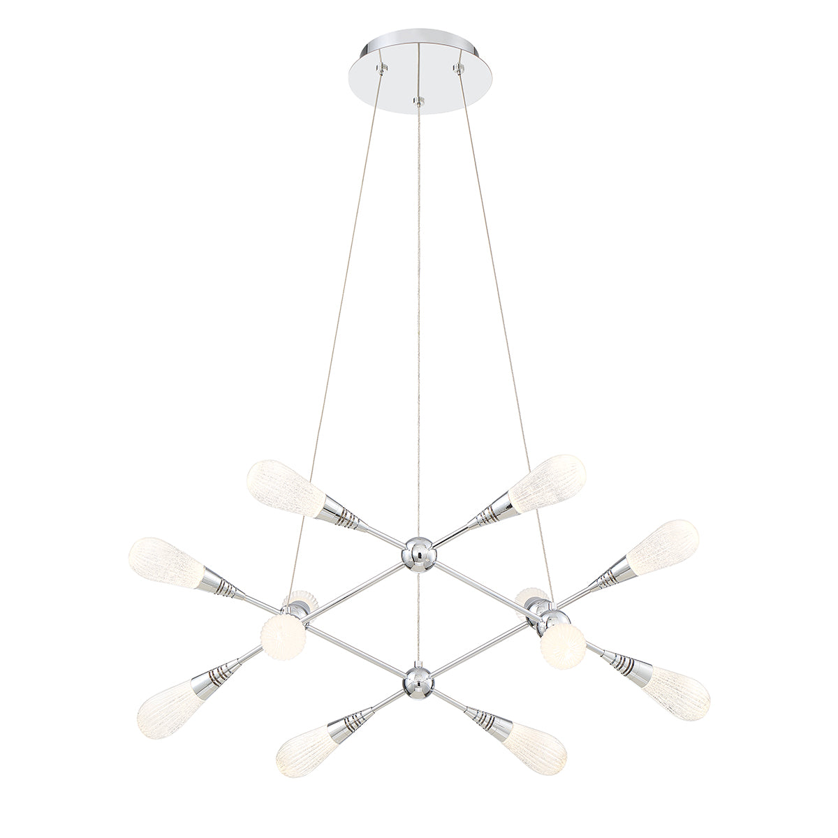 MANNING Chandelier Chrome DEL INTÉGRÉ - 35732-013 | EUROFASE