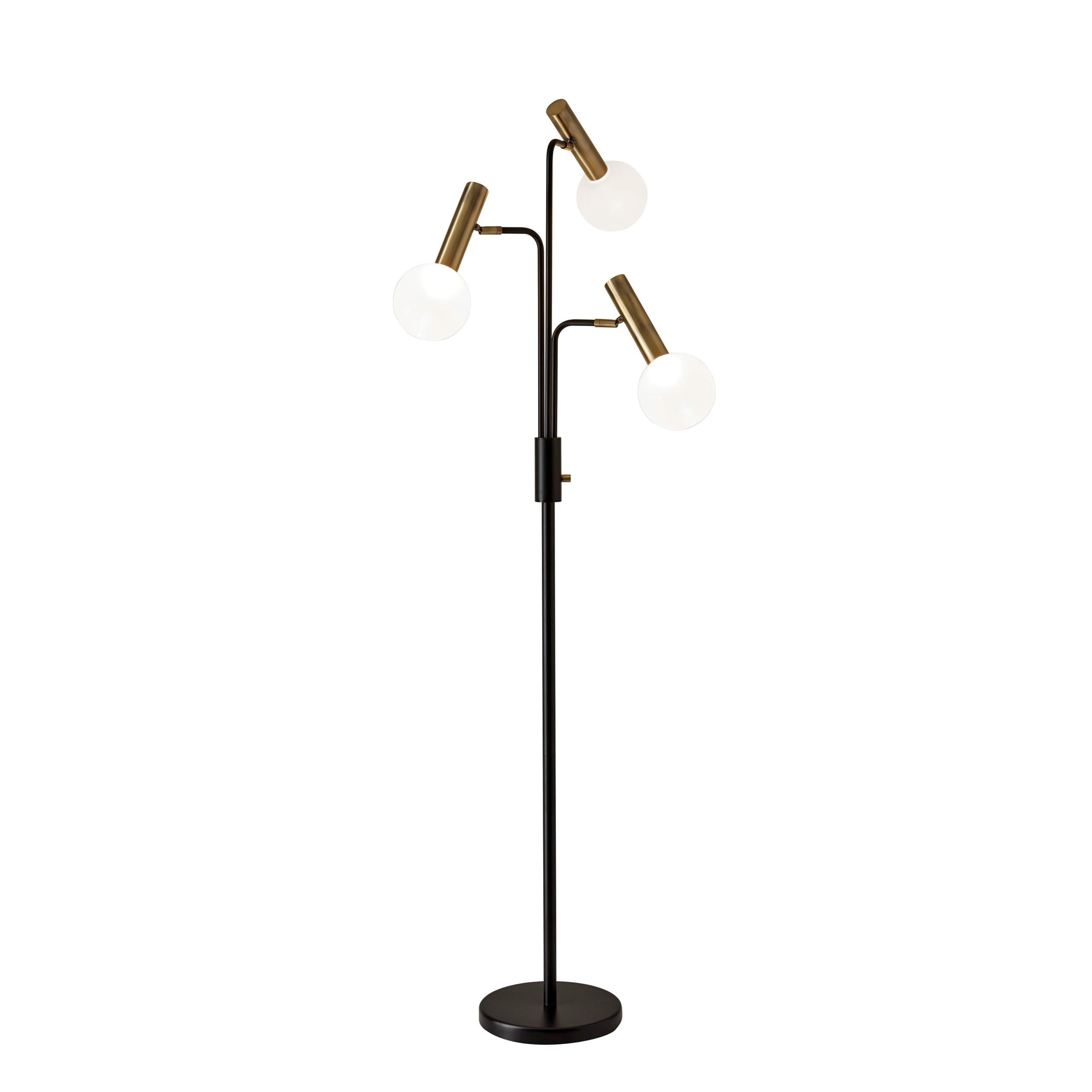 MIRANDA Floor lamp Black, Gold INTEGRATED LED - 3765-01 | ADESSO