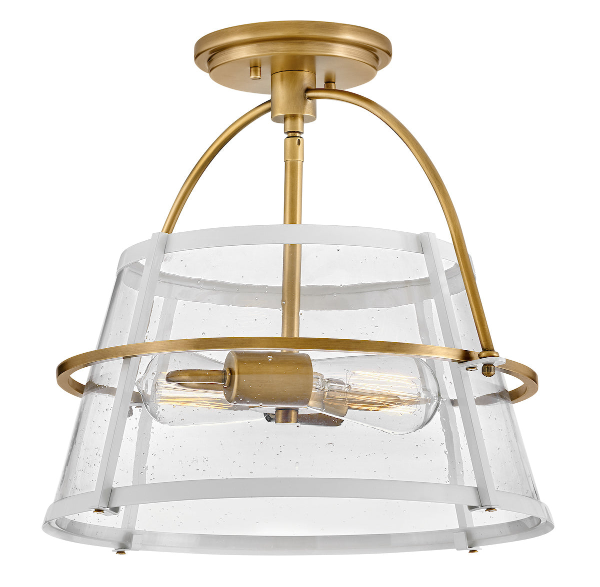 TOURNON Flush mount Gold, White - 38111HB-PT | HINKLEY/FREDRICK RAMOND