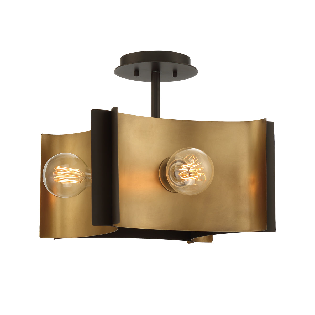 METALLO Semi plafonnier Bronze - 38154-027 | EUROFASE