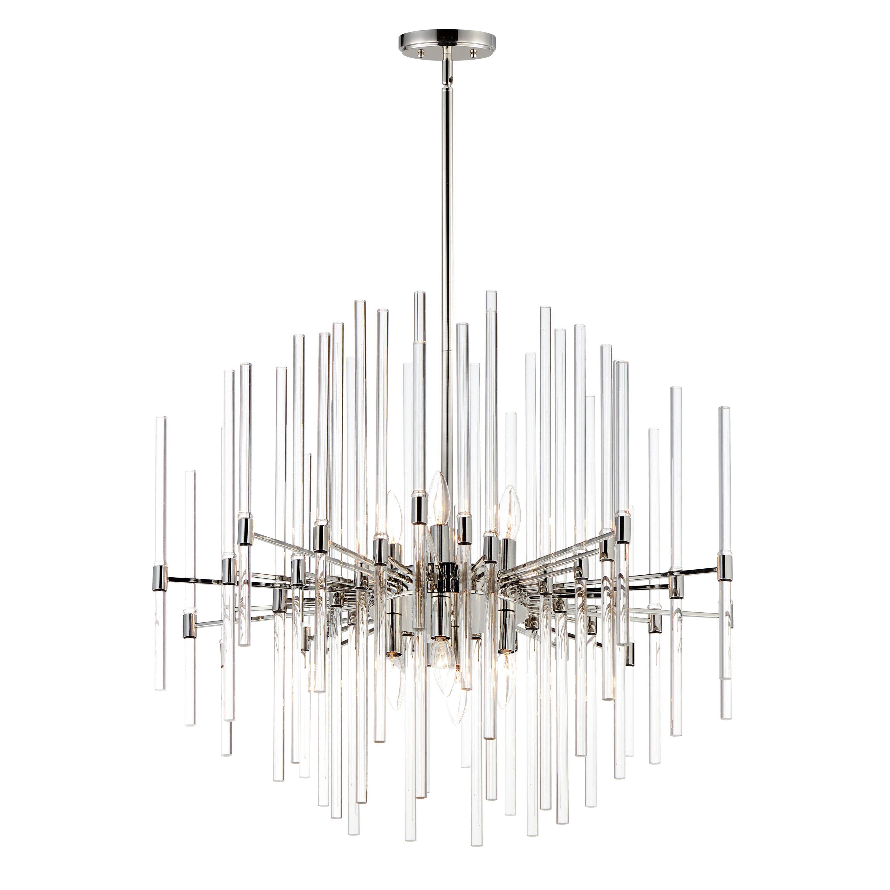 DIVINE Chandelier Nickel - 38406CLPN | MAXIM/ET2