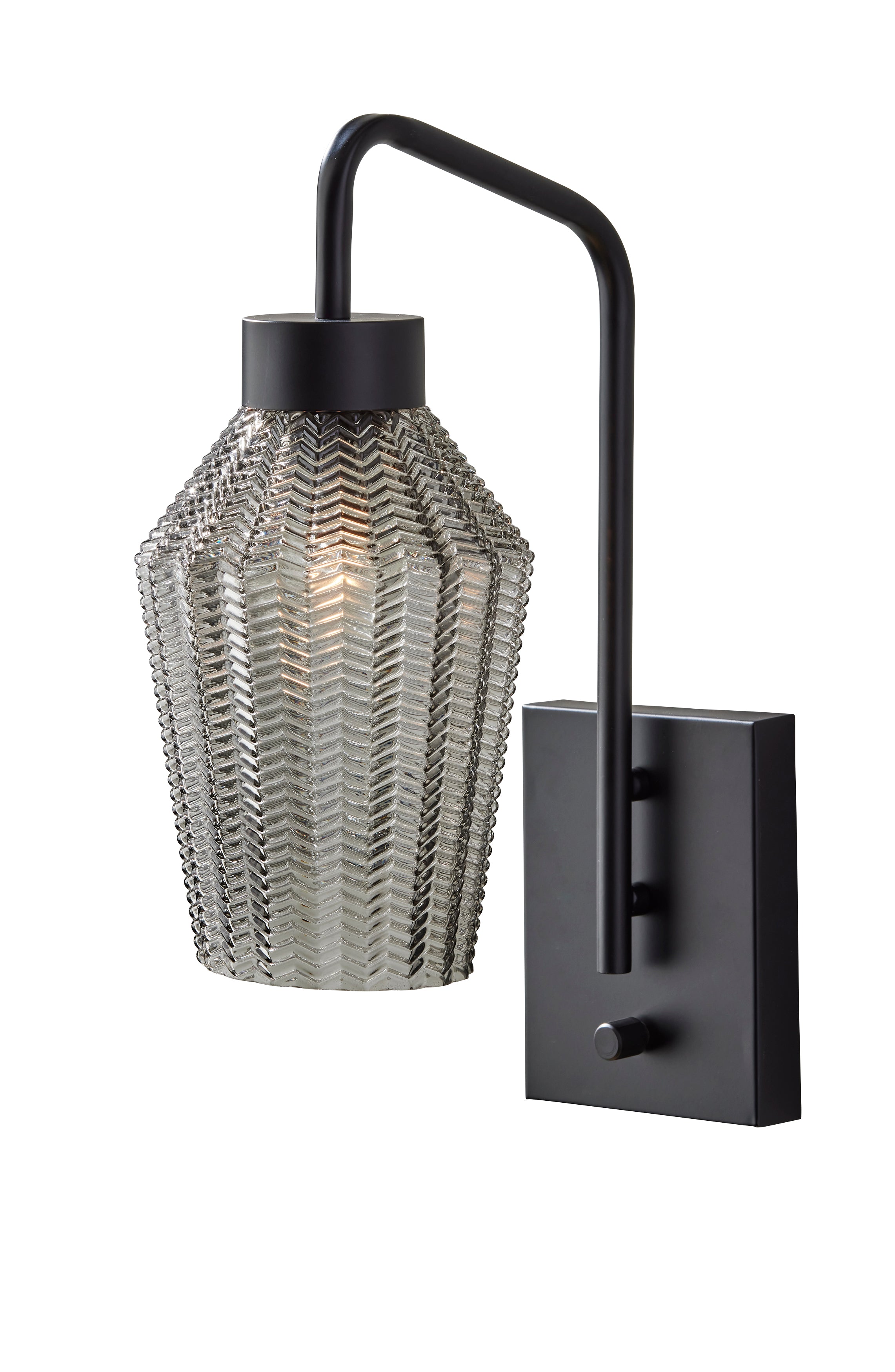 BELFRY Sconce Black - 3876-01 | ADESSO