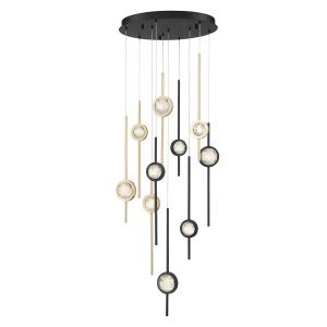 BARLETTA Chandelier Black - 39464-033 INTEGRATED LED | EUROFASE