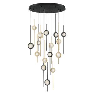 BARLETTA Chandelier Black - 39465-030 INTEGRATED LED | EUROFASE