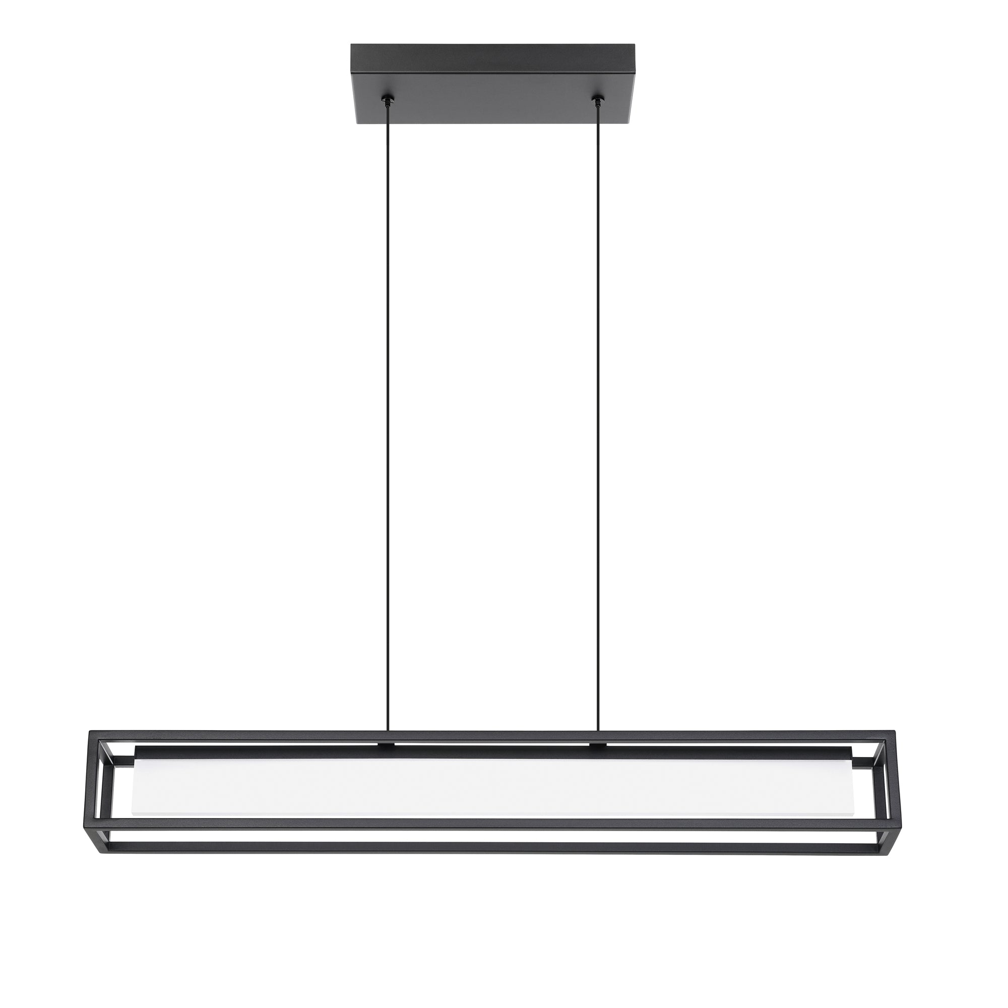 Gualajo Suspension lineaire Noir DEL INTÉGRÉ - 39629A | EGLO