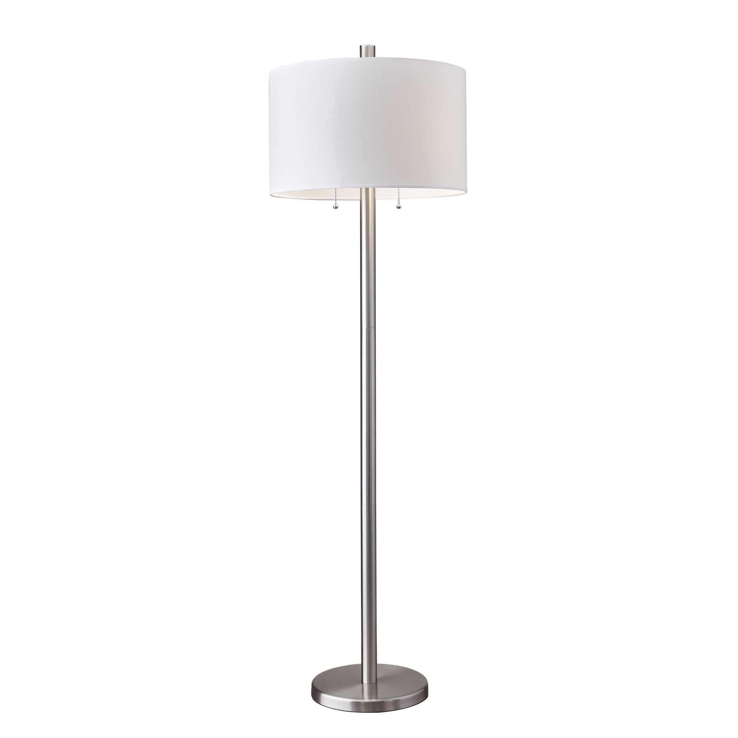 DRAKE Lampe sur pied Nickel - 4067-22 | ADESSO