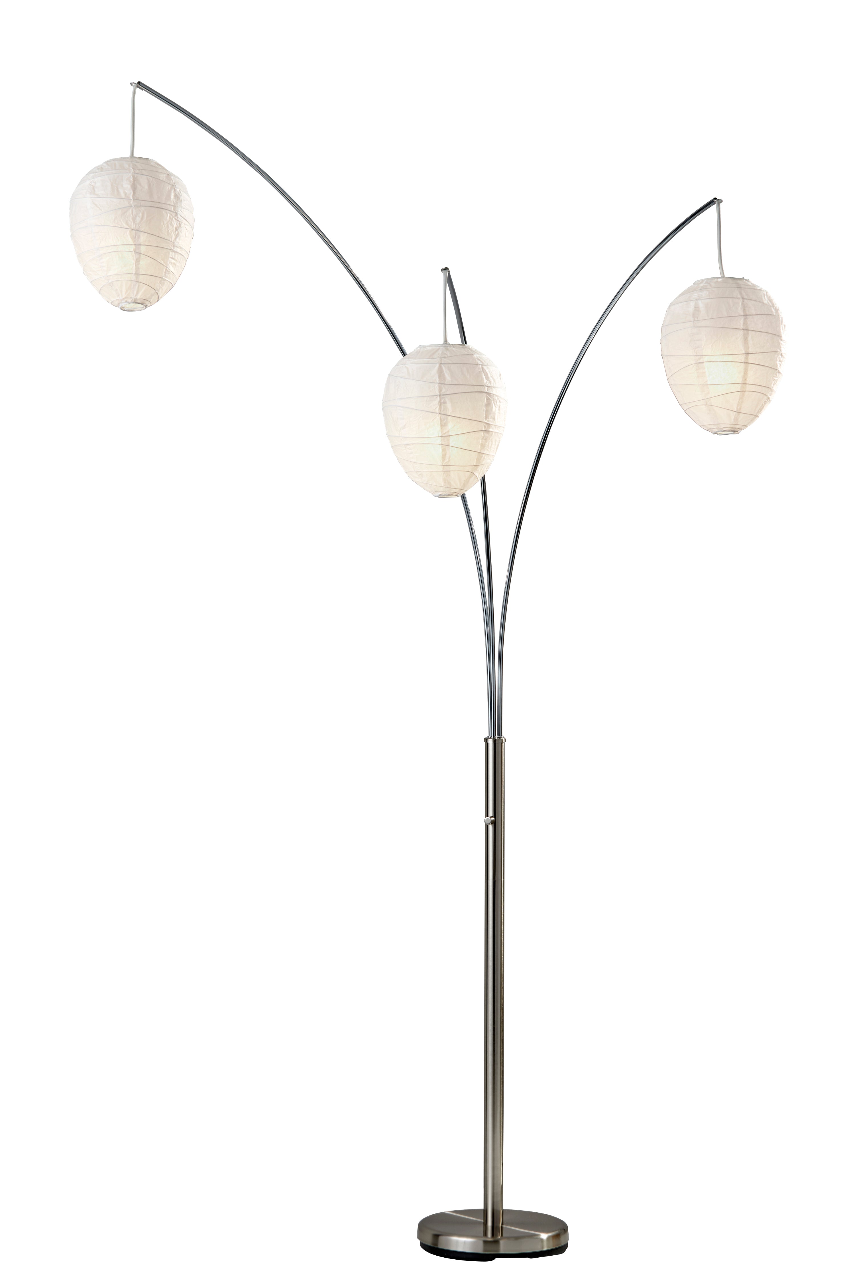 VINCENT Floor lamp Stainless steel - 4108-22 | ADESSO