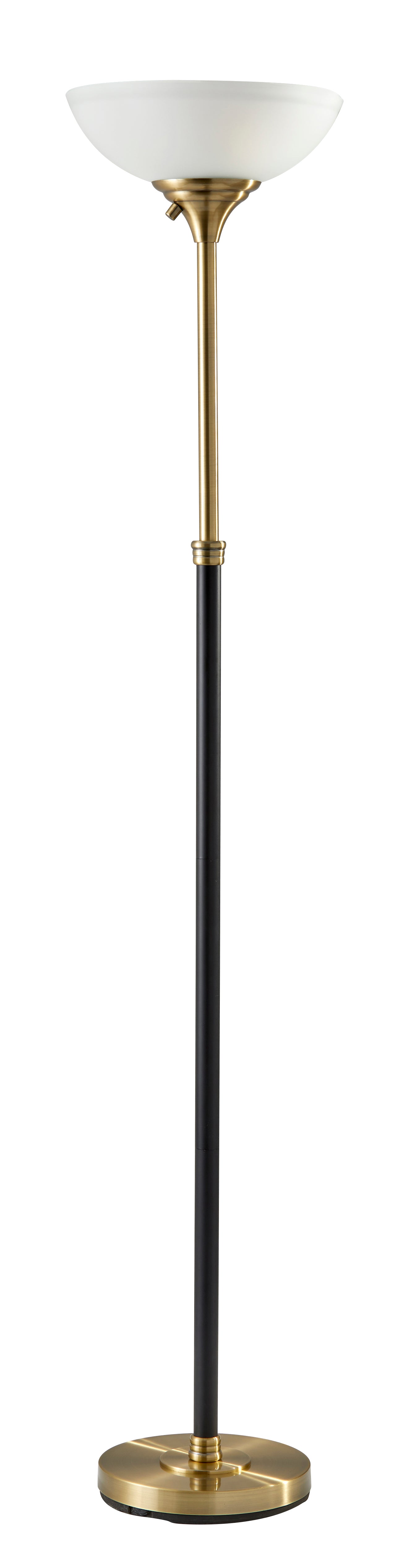 BERGEN Floor lamp Black, Gold - 4208-21 | ADESSO