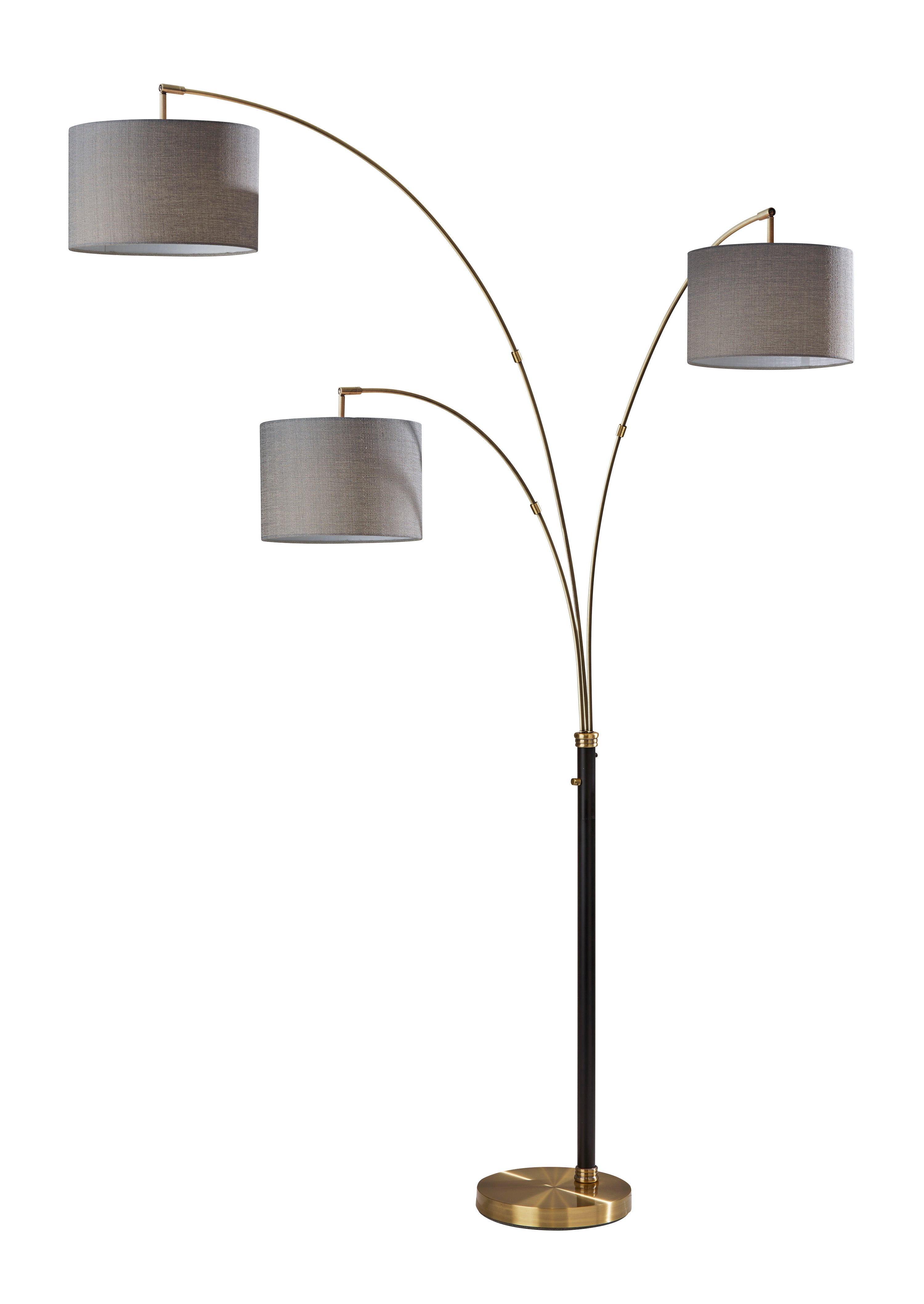 COLLETTE Floor lamp Black, Gold - 4210-21 | ADESSO