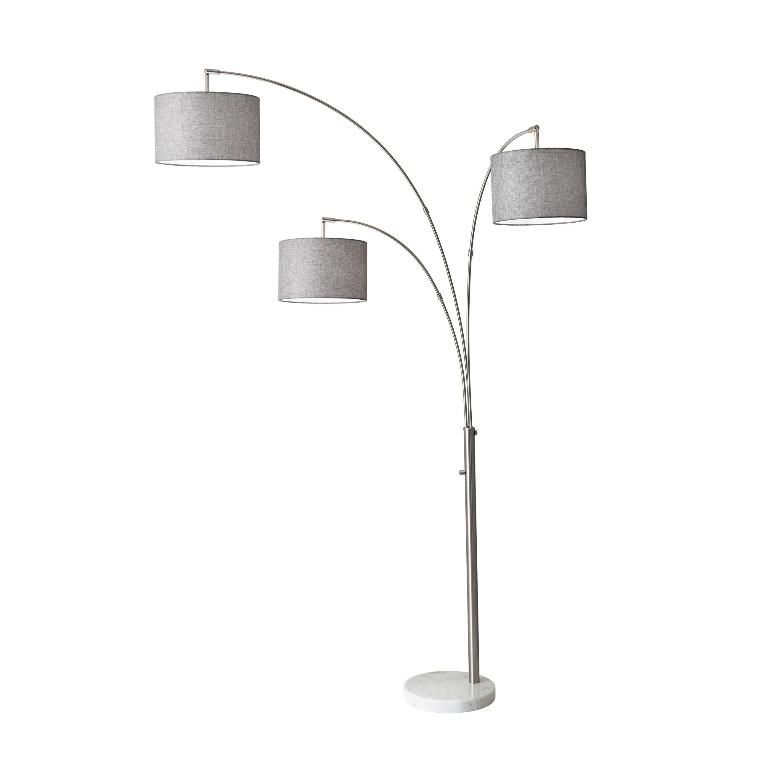 WELLINGTON Lampe sur pied Nickel - 4250-22 | ADESSO