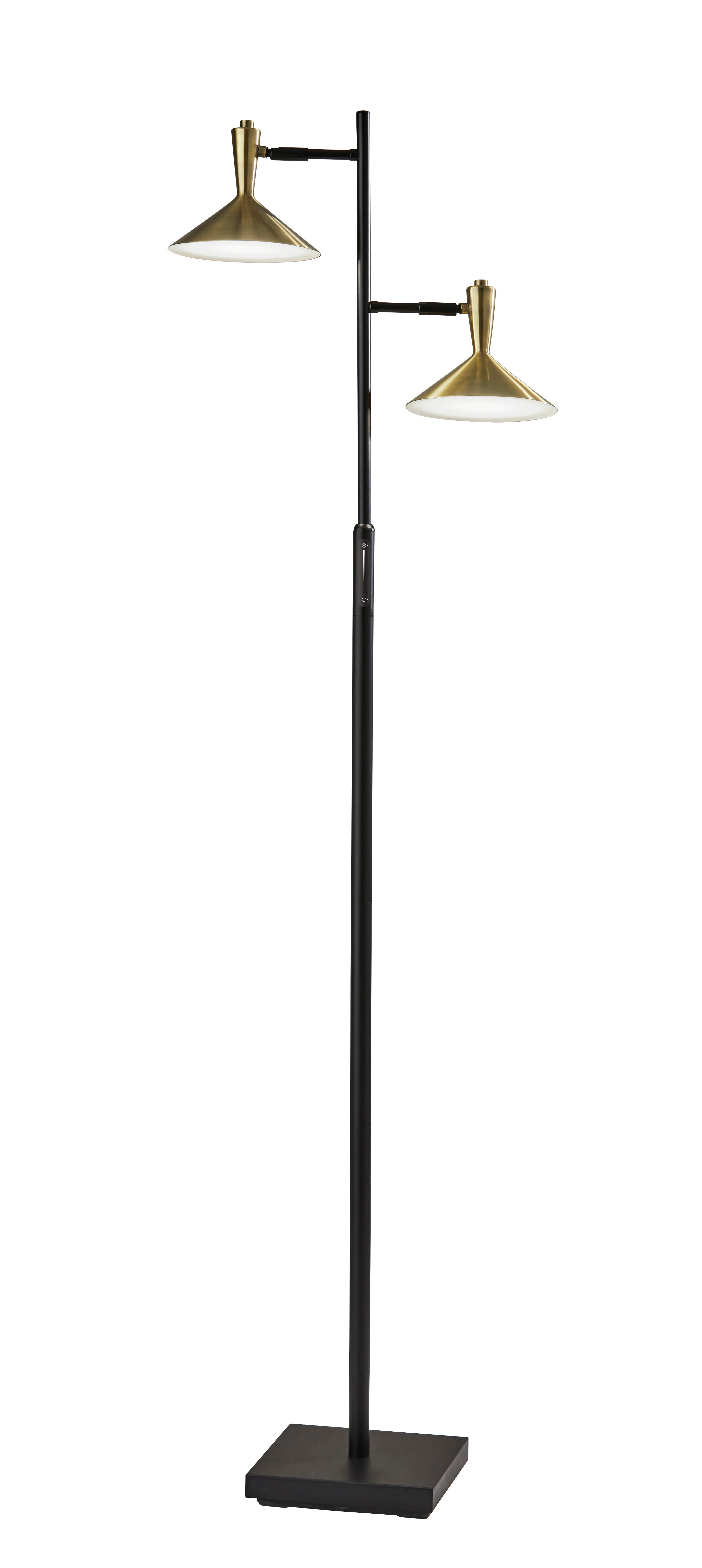 ROXY Floor lamp Black, Gold INTEGRATED LED - 4264-01 | ADESSO