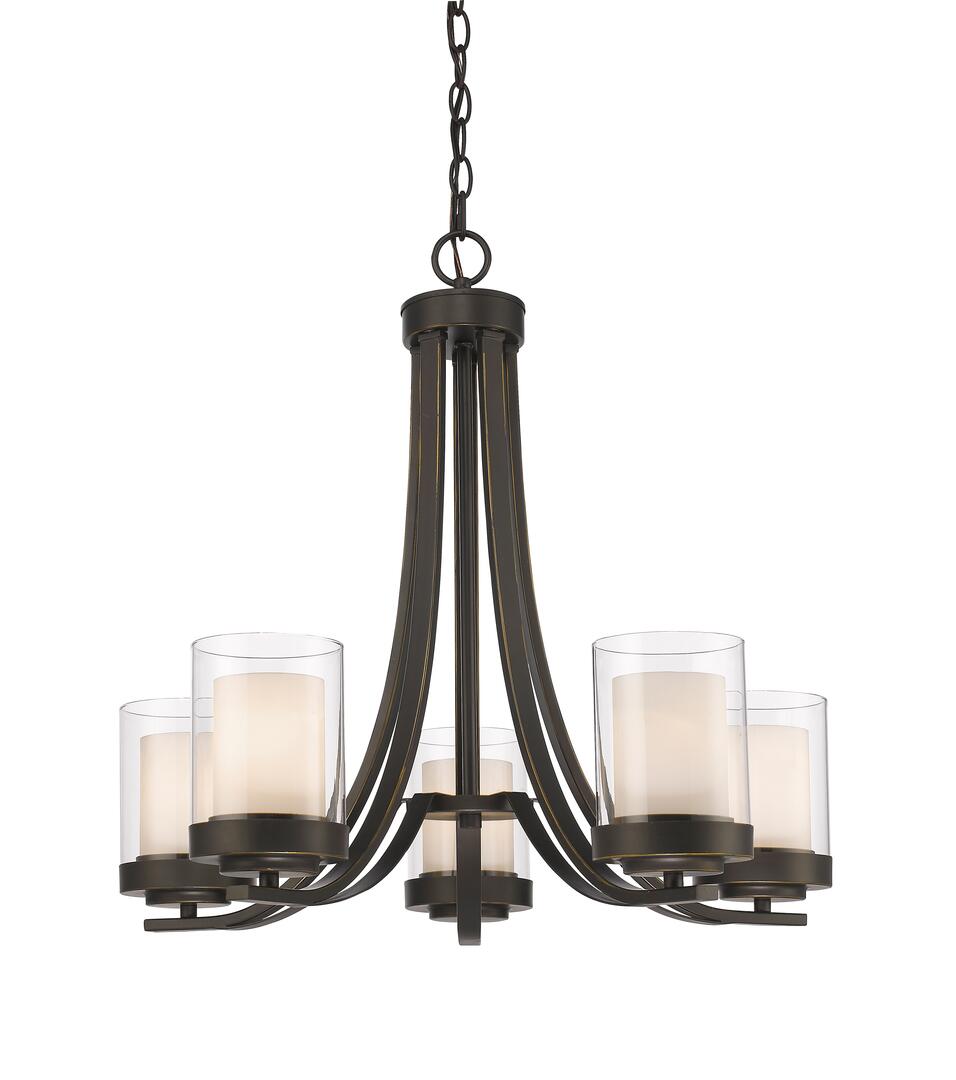 WILLOW Chandelier Bronze - 426-5-OB | Z-LITE