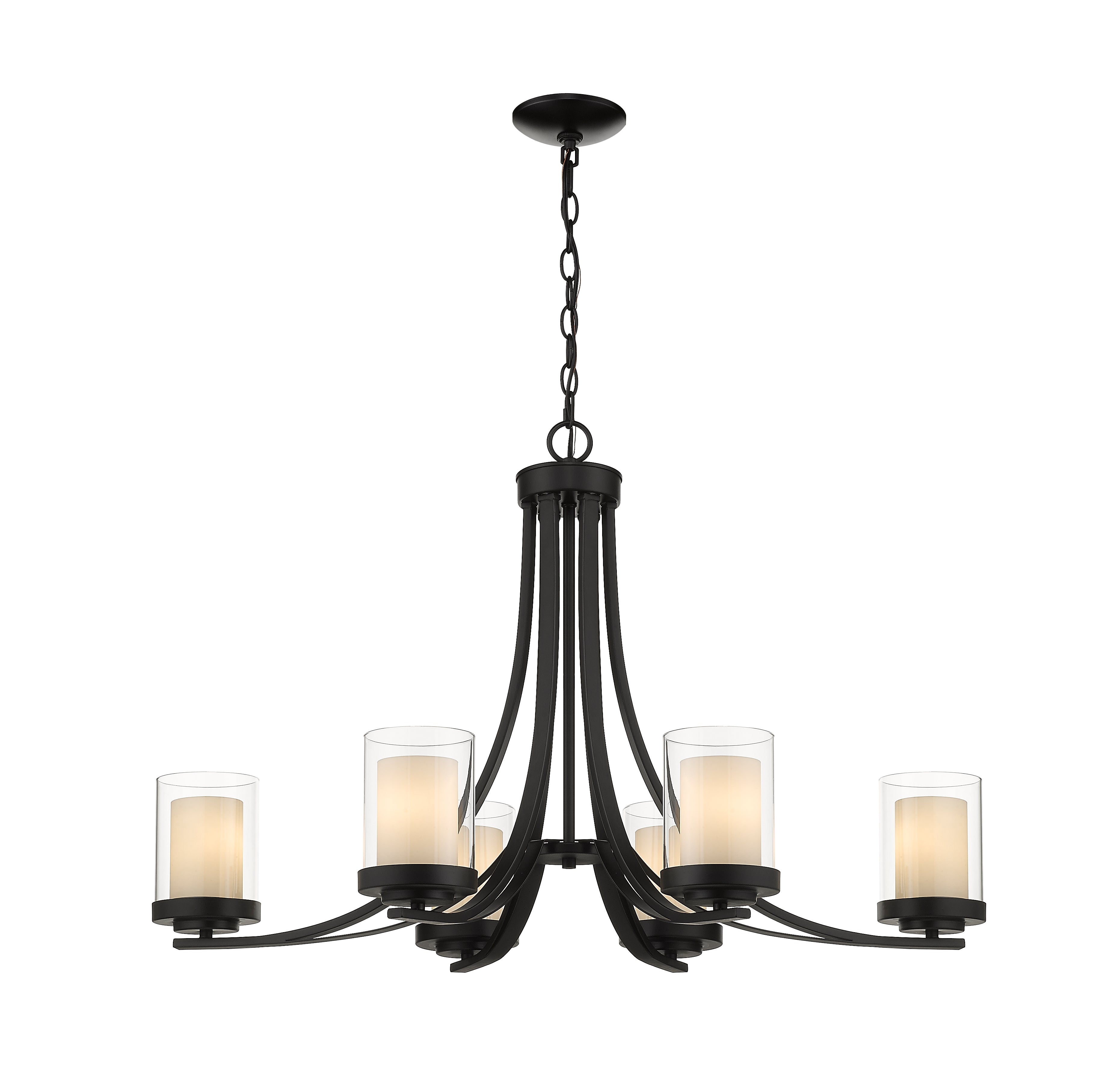 WILLOW Chandelier Black - 426-6-MB | Z-LITE