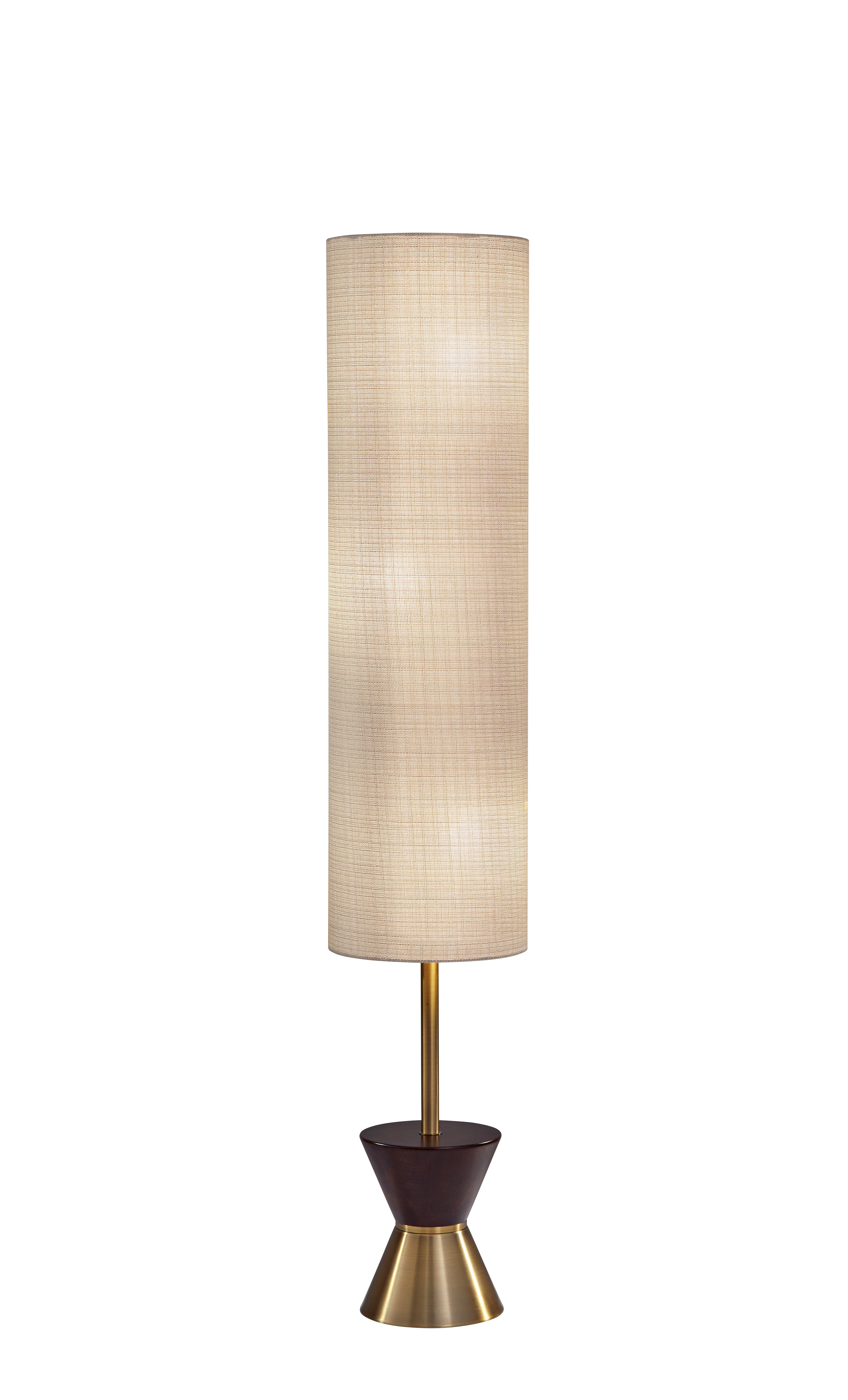 DOPPLER Lampe sur pied Or, Bois - 4269-21 | ADESSO