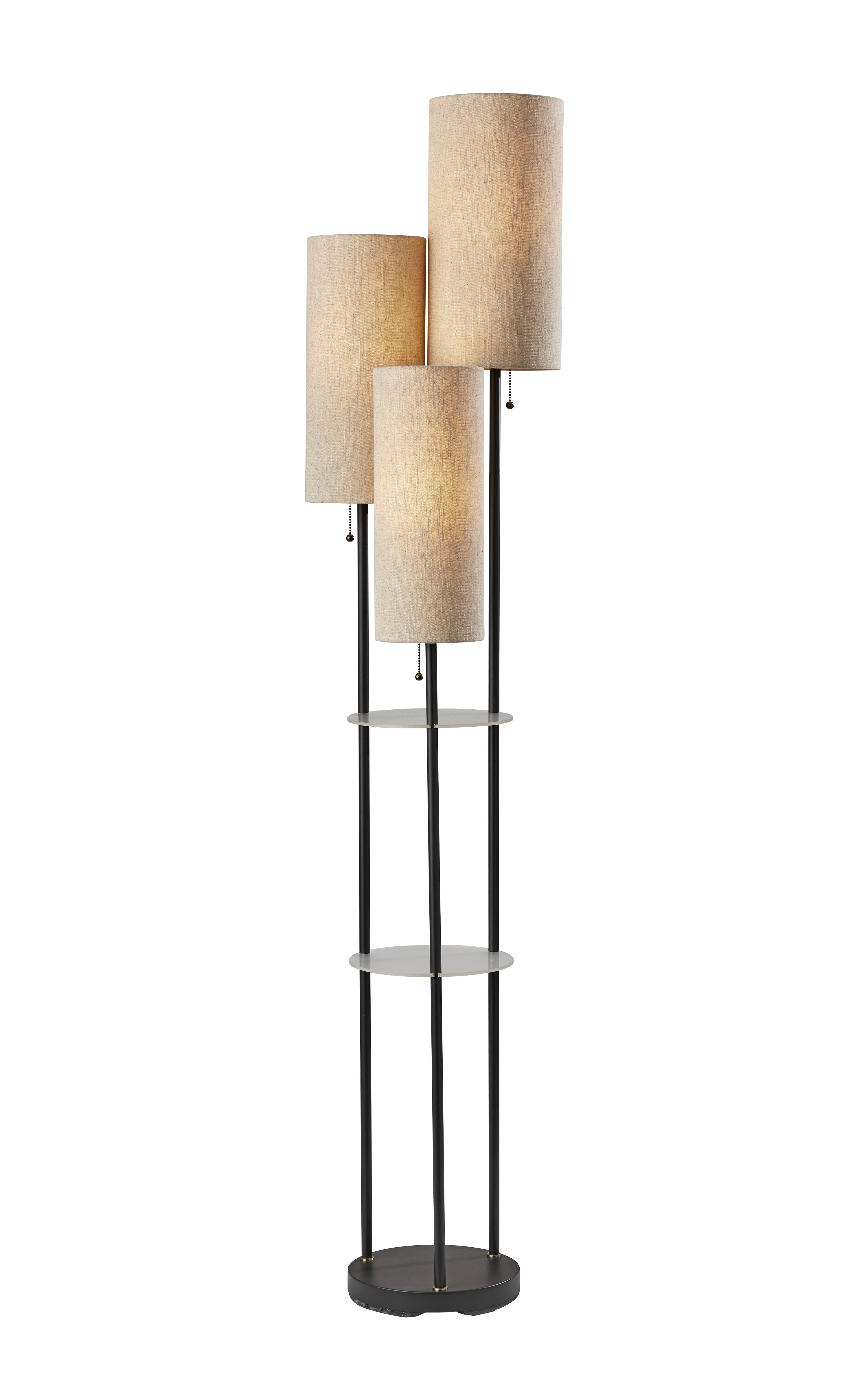 TRIO Floor lamp Black, Gold - 4305-01 | ADESSO