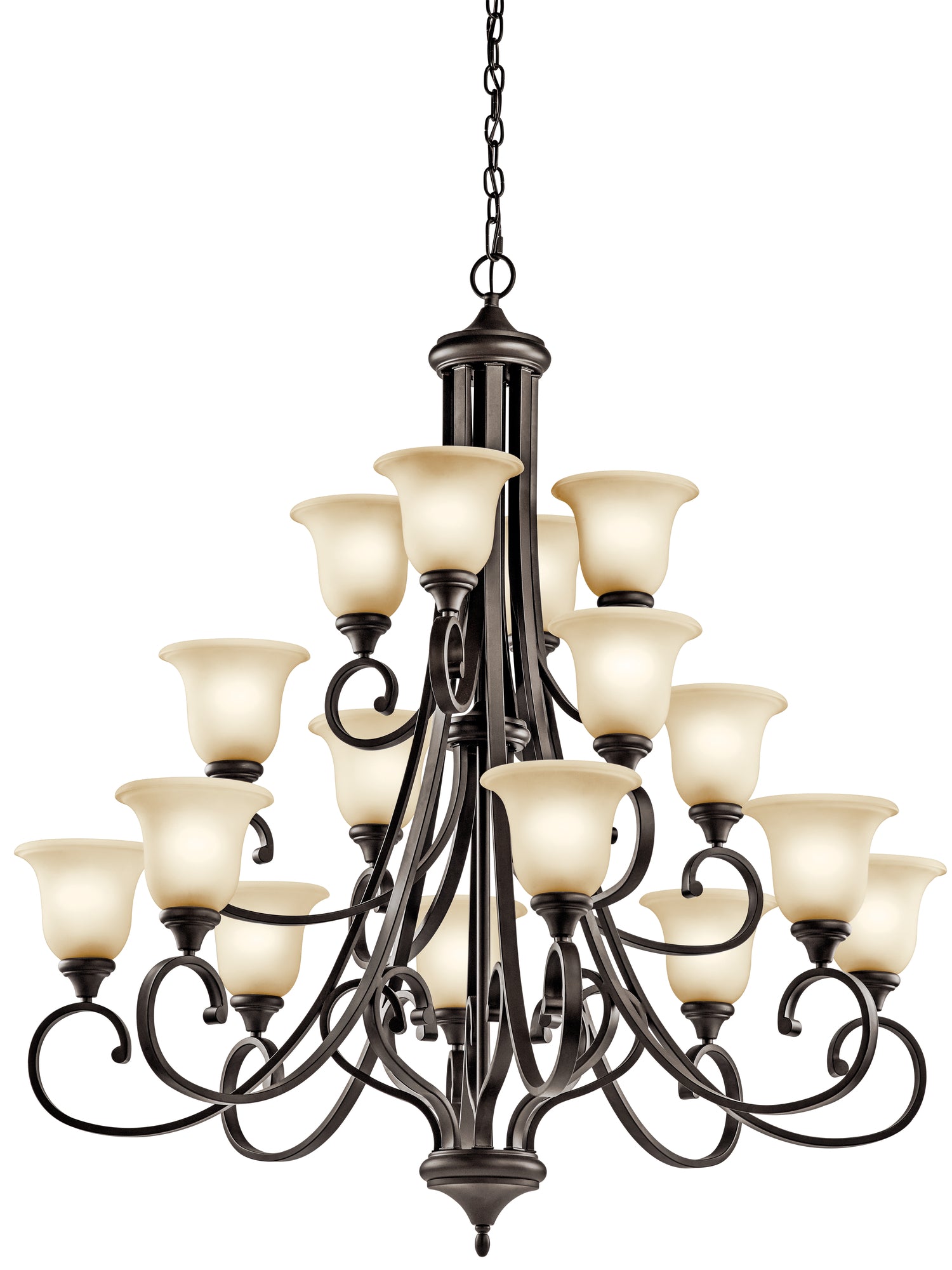 MONROE Chandelier Bronze - 43192OZ | KICHLER