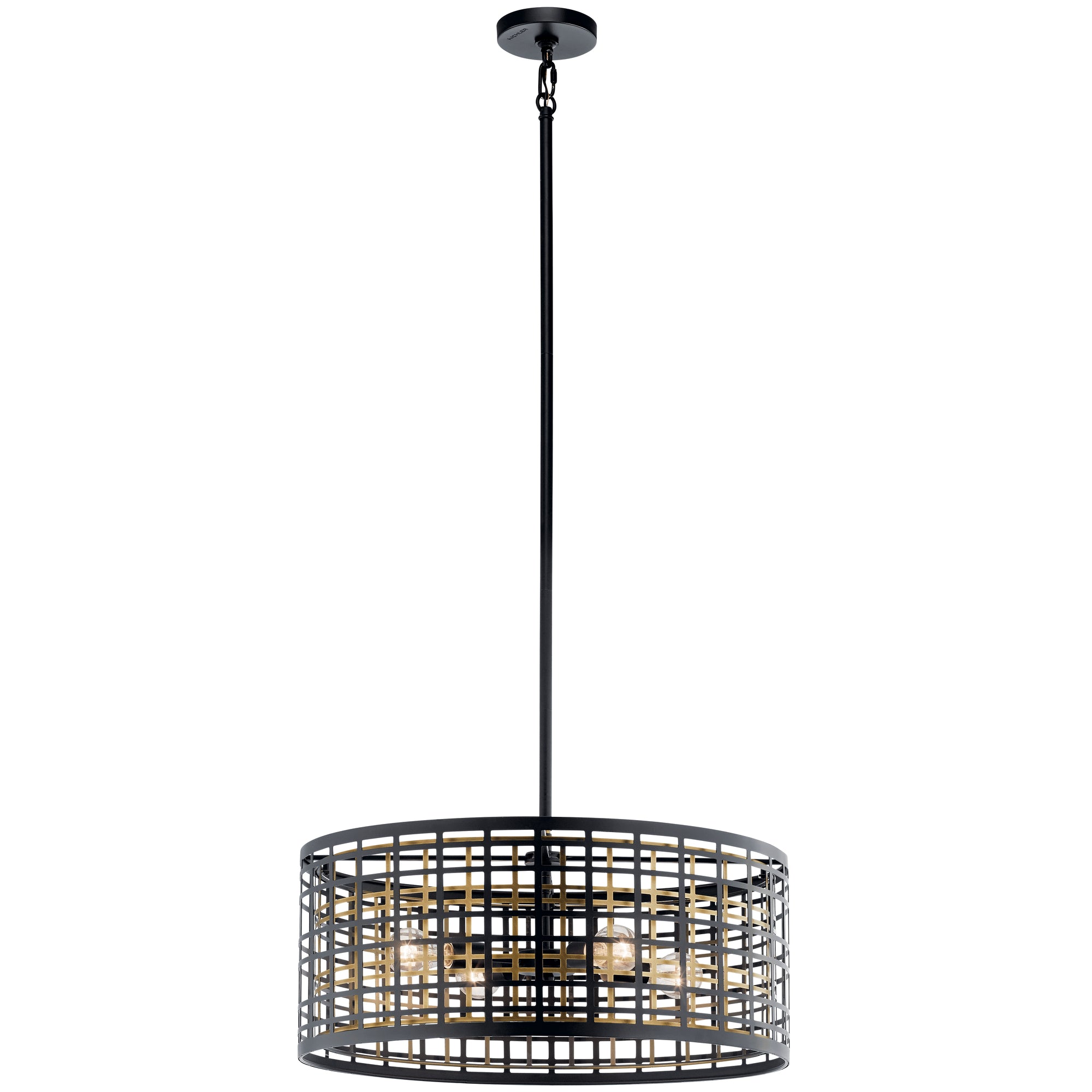 ALDER-GATE Chandelier Noir - 44076BK | KICHLER