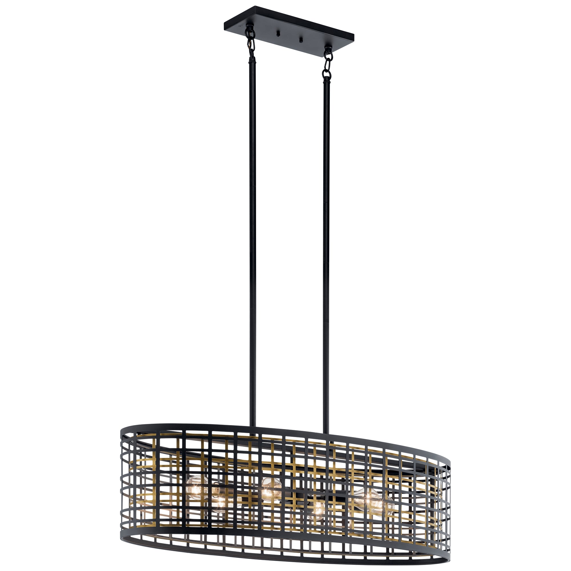 ALDER-GATE Chandelier Noir - 44077BK | KICHLER