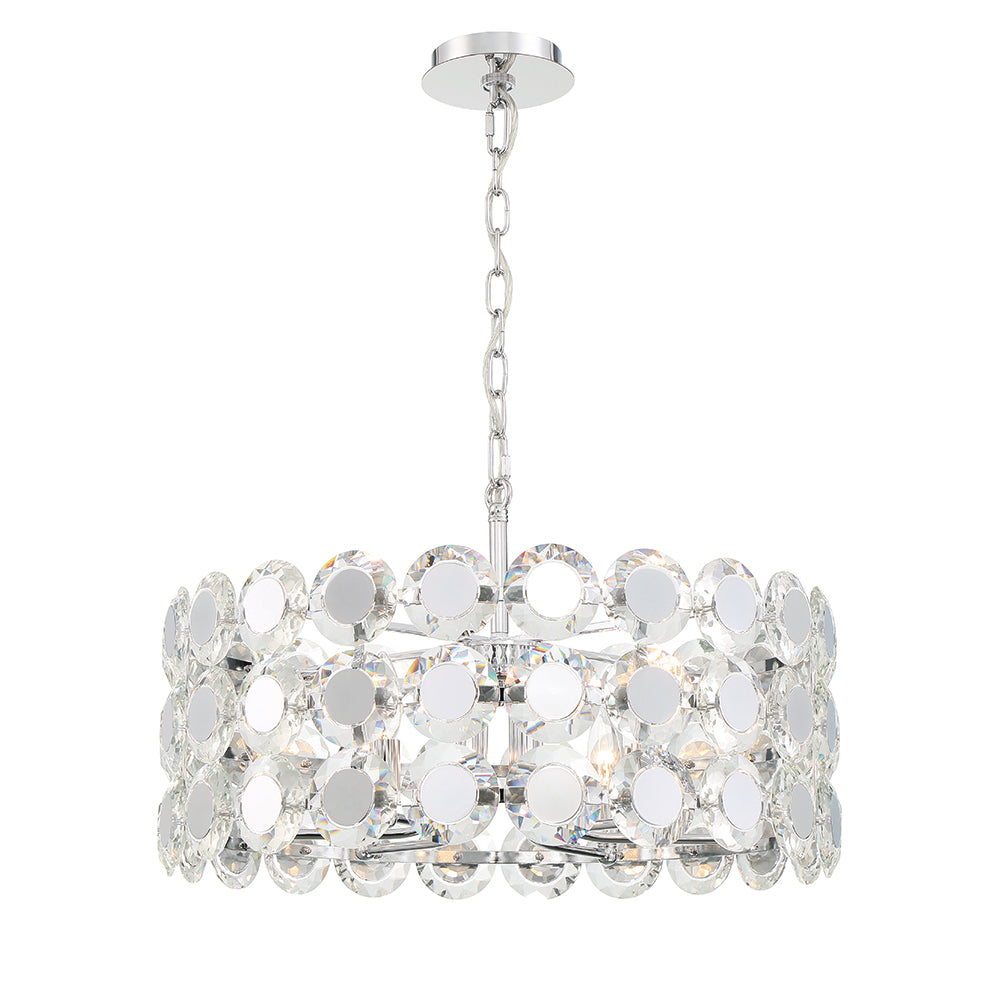 PERRENE Chandelier Chrome - 44285-012 | EUROFASE