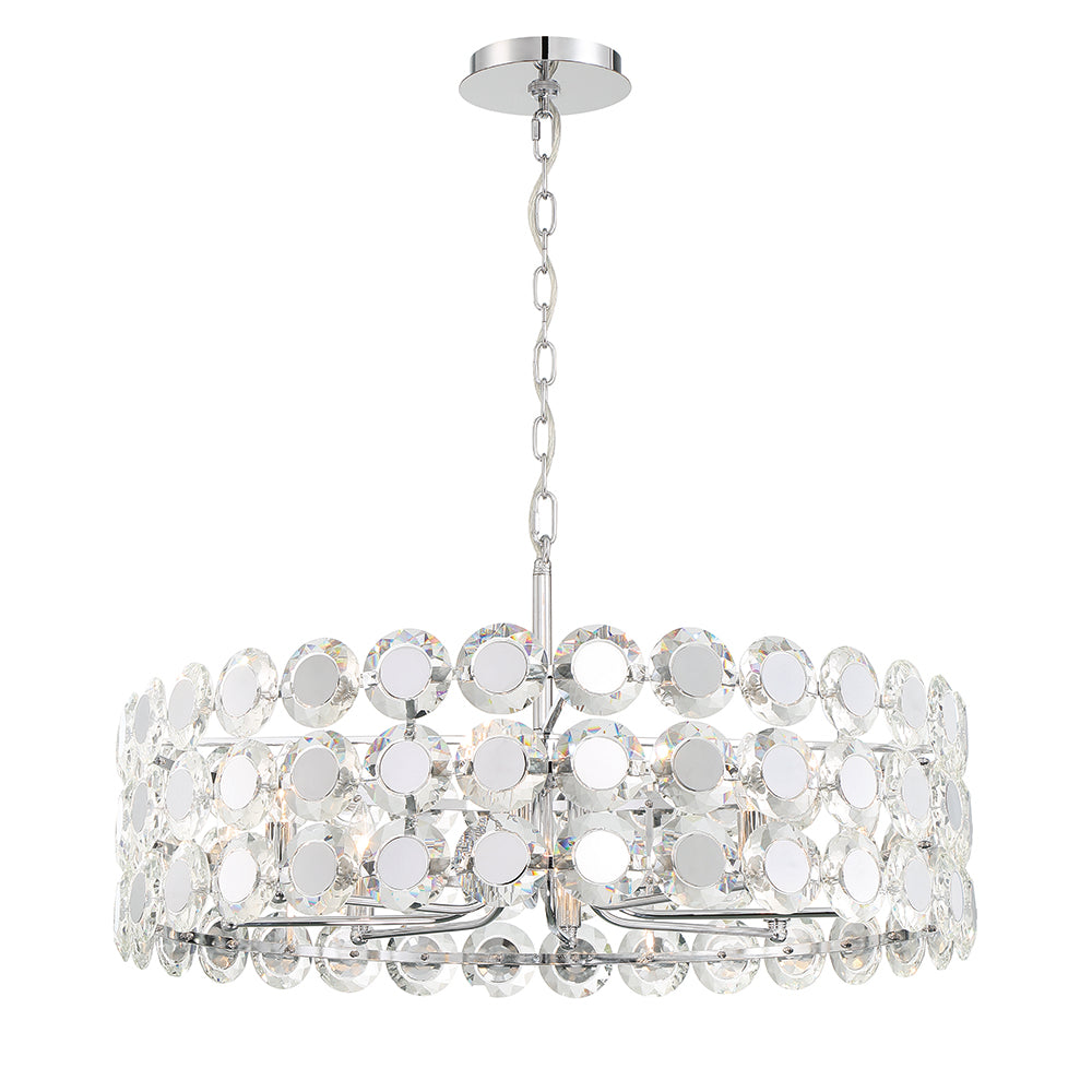 PERRENE Chandelier Chrome - 44286-019 | EUROFASE