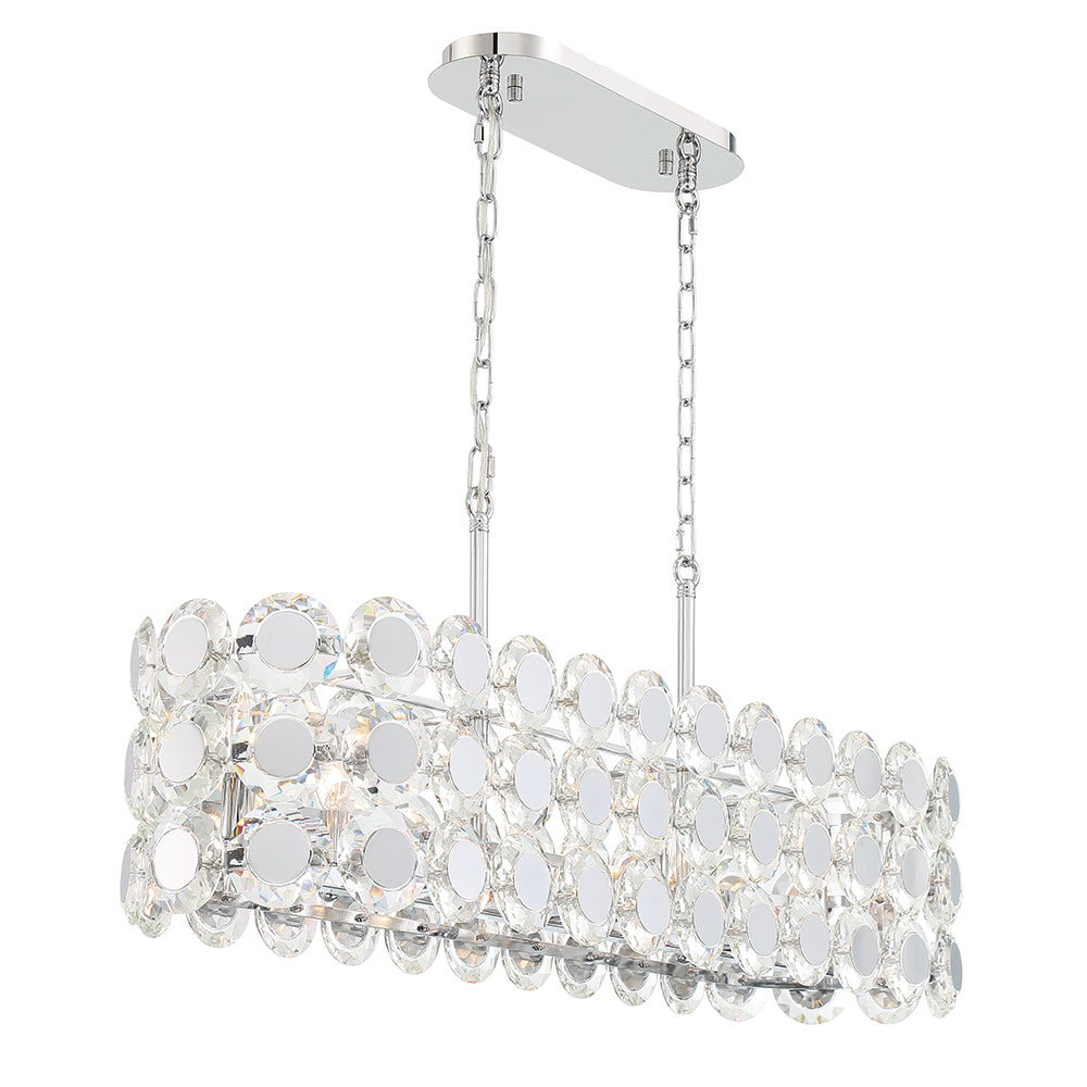 PERRENE Chandelier Chrome - 44287-016 | EUROFASE