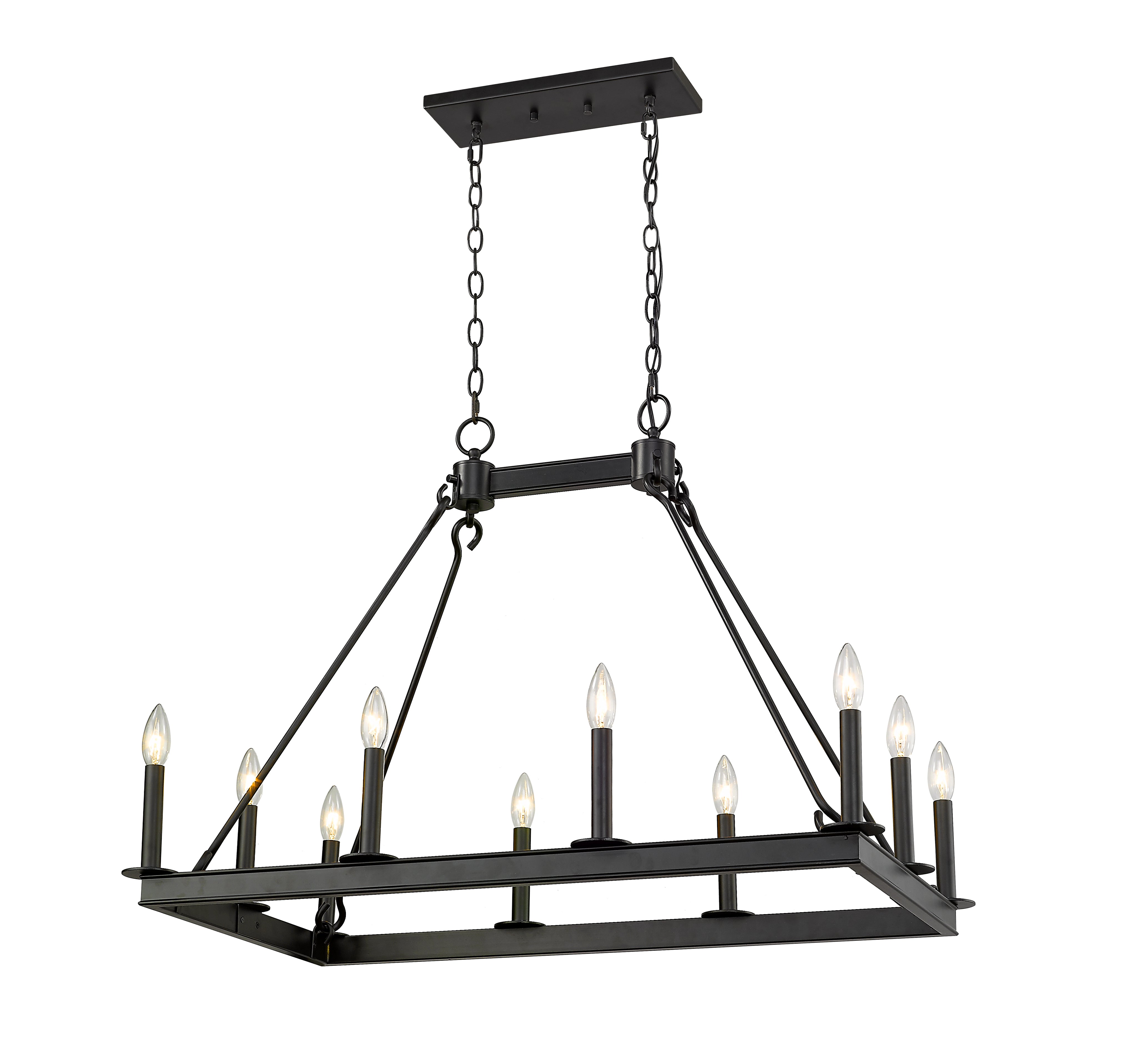 BARCLAY Pendant Black - 482-10L-MB | Z-LITE