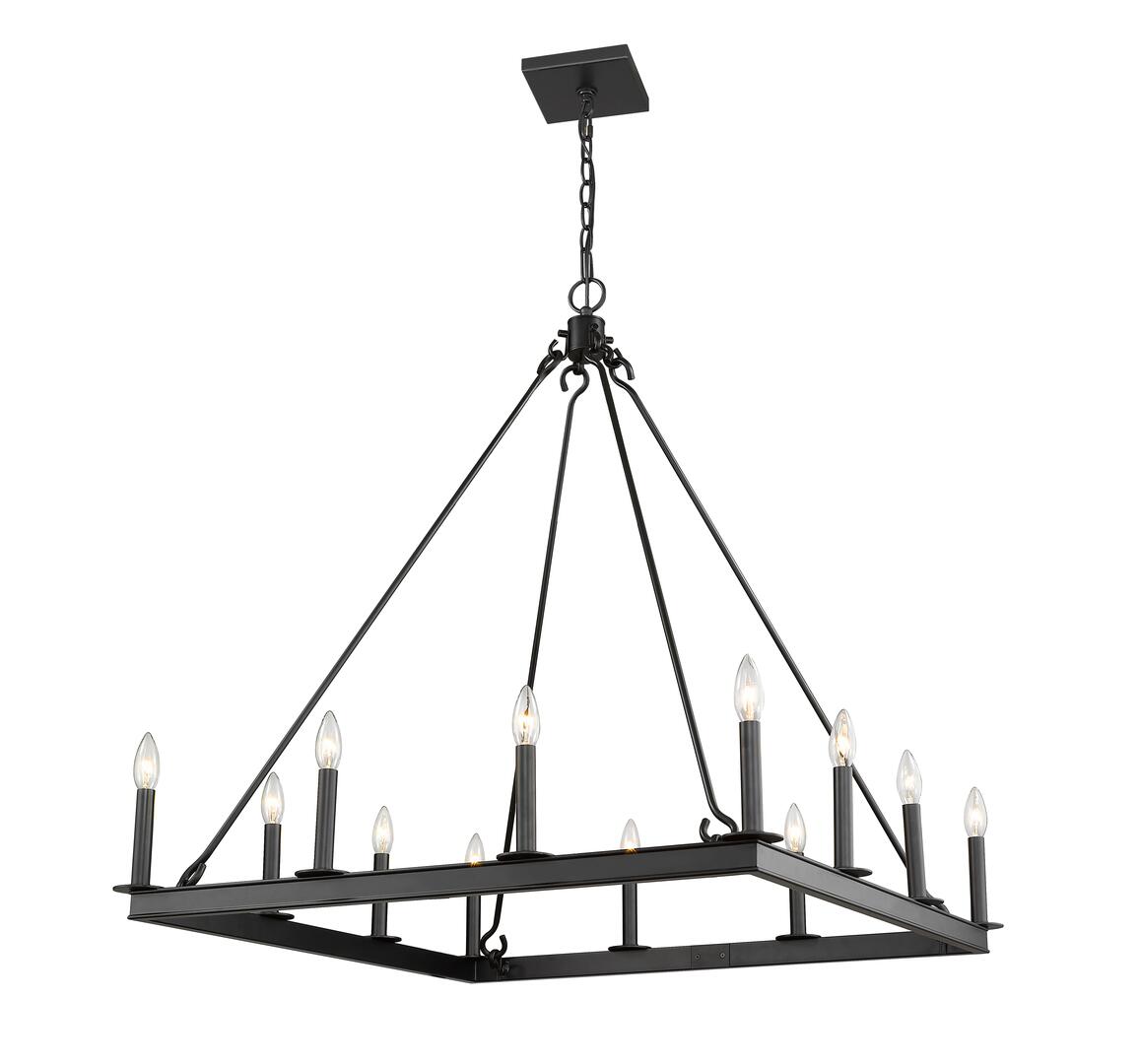 BARCLAY Chandelier Black - 482S-12MB | Z-LITE