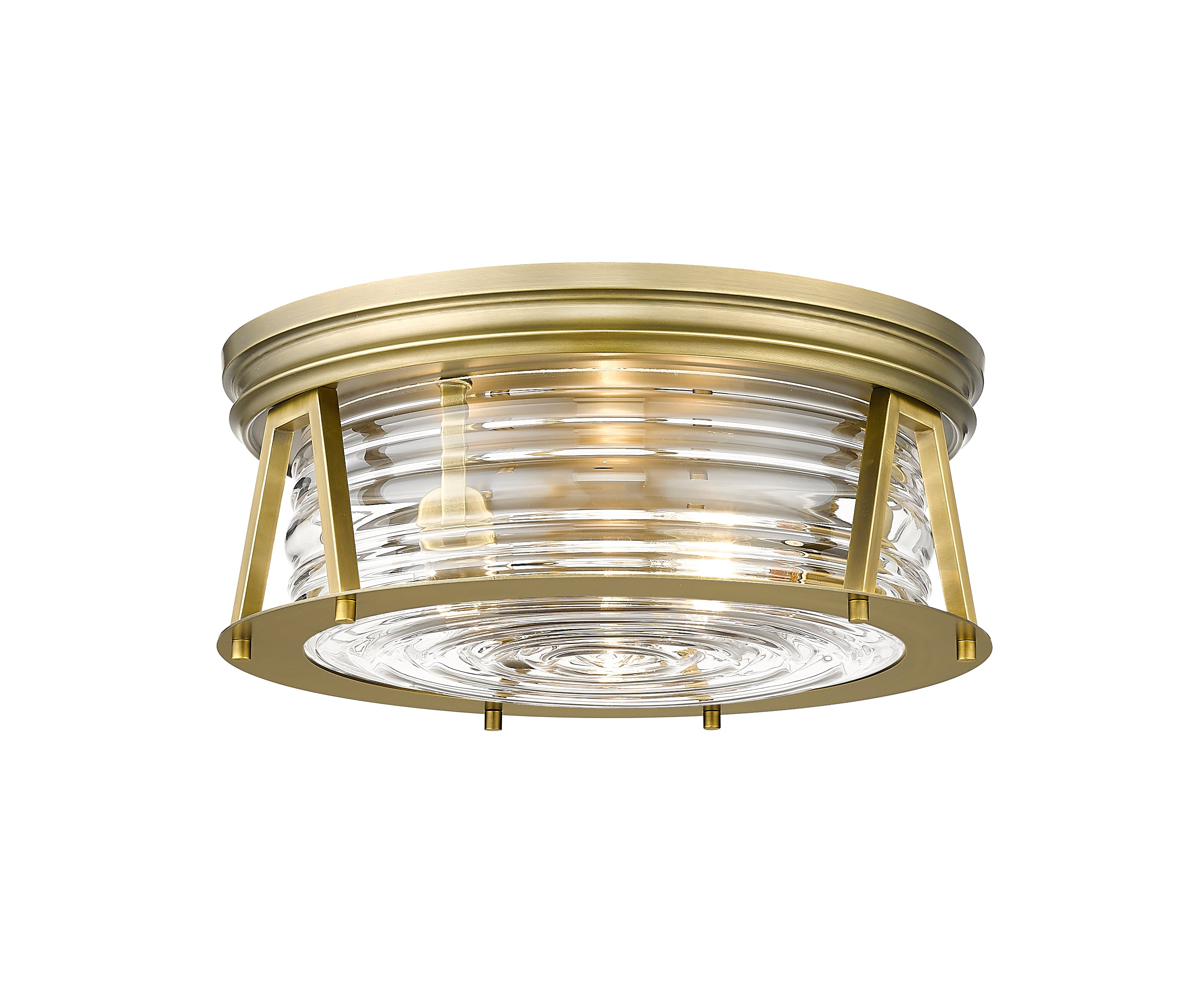 CAPE HARBOR Flush mount Gold - 491F3-RB | Z-LITE