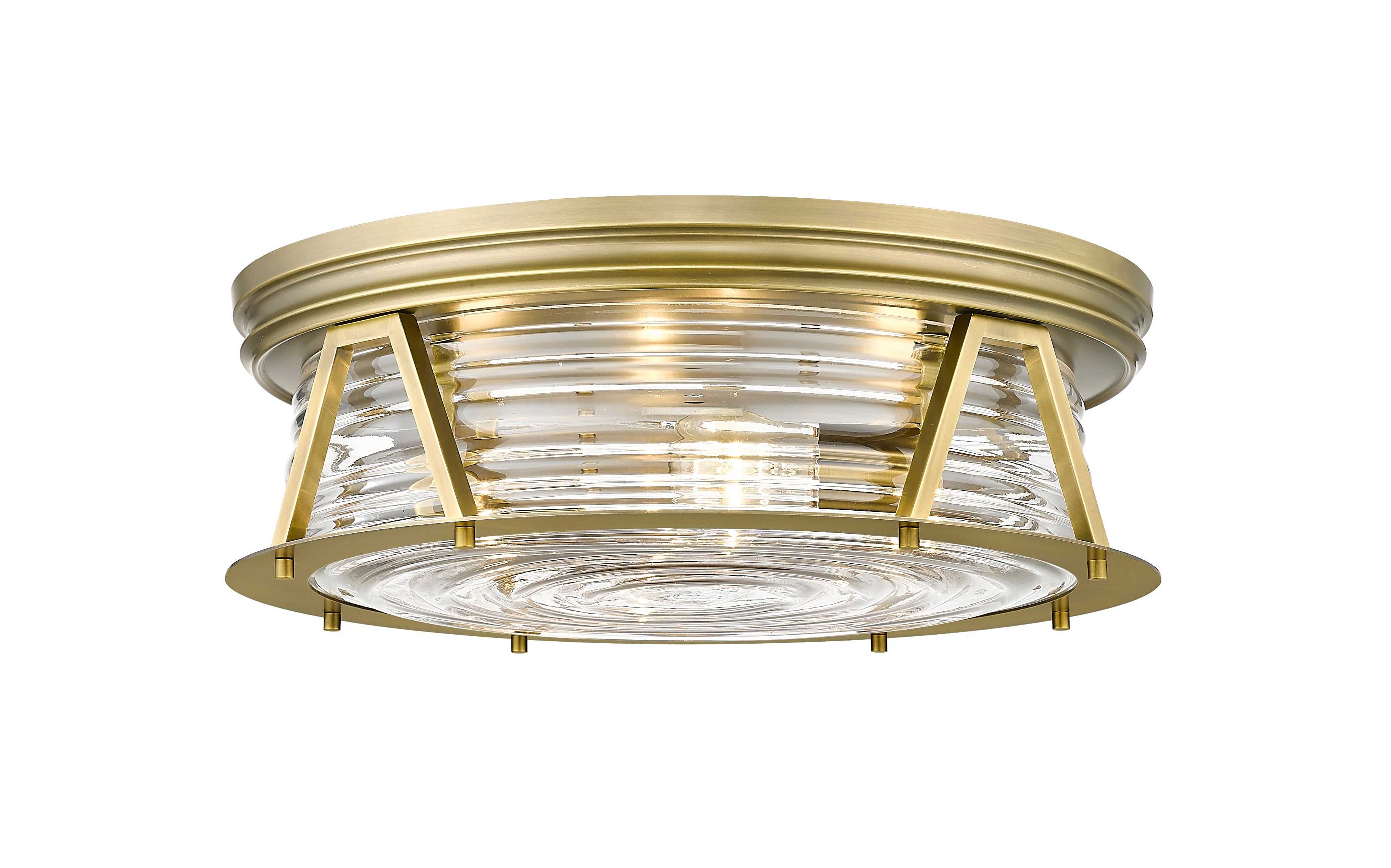 CAPE HARBOR Flush mount Gold - 491F4-RB | Z-LITE