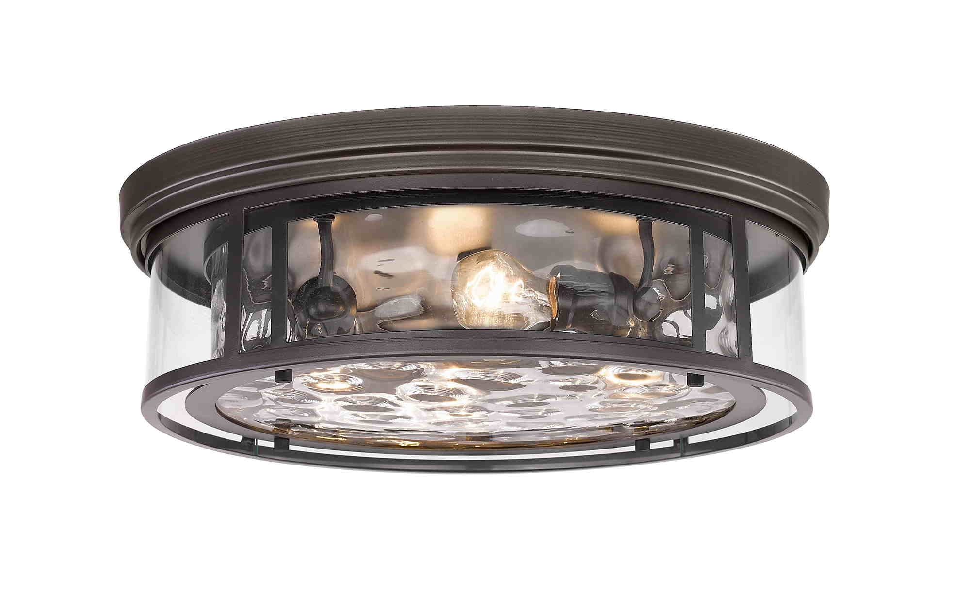 CLARION Flush mount Bronze - 493F4-BRZ | Z-LITE