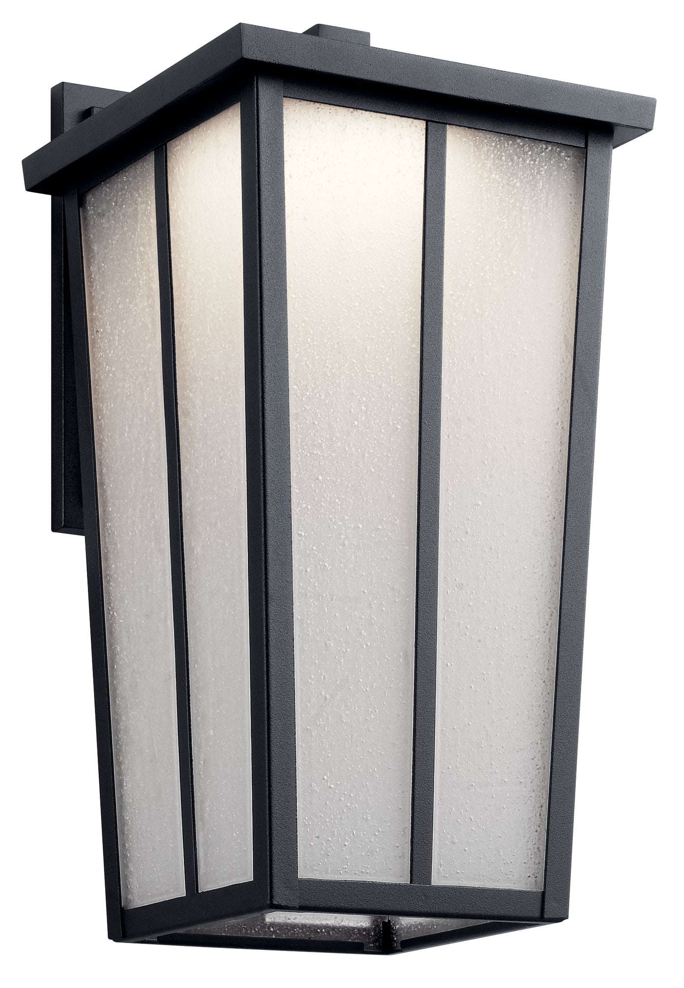 AMBER VALLEY Outdoor sconce Black - 49624BKTLED | KICHLER