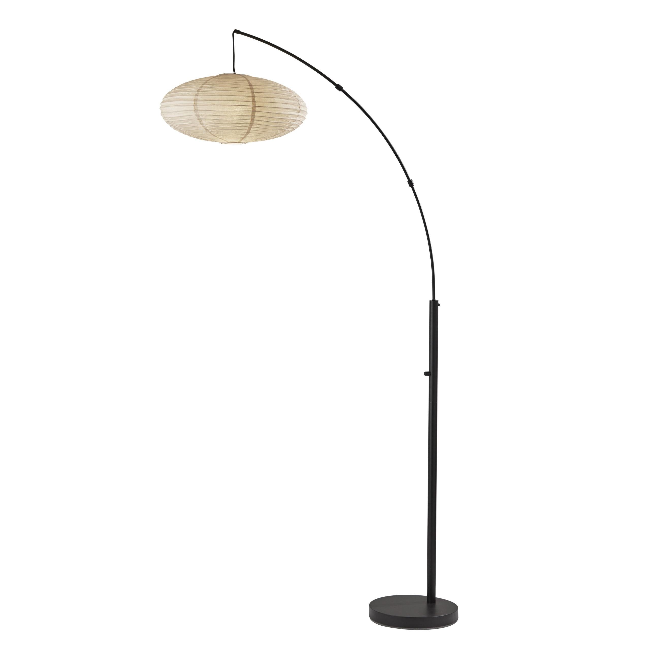 CORINNE Floor lamp Black - 5024-01 | ADESSO