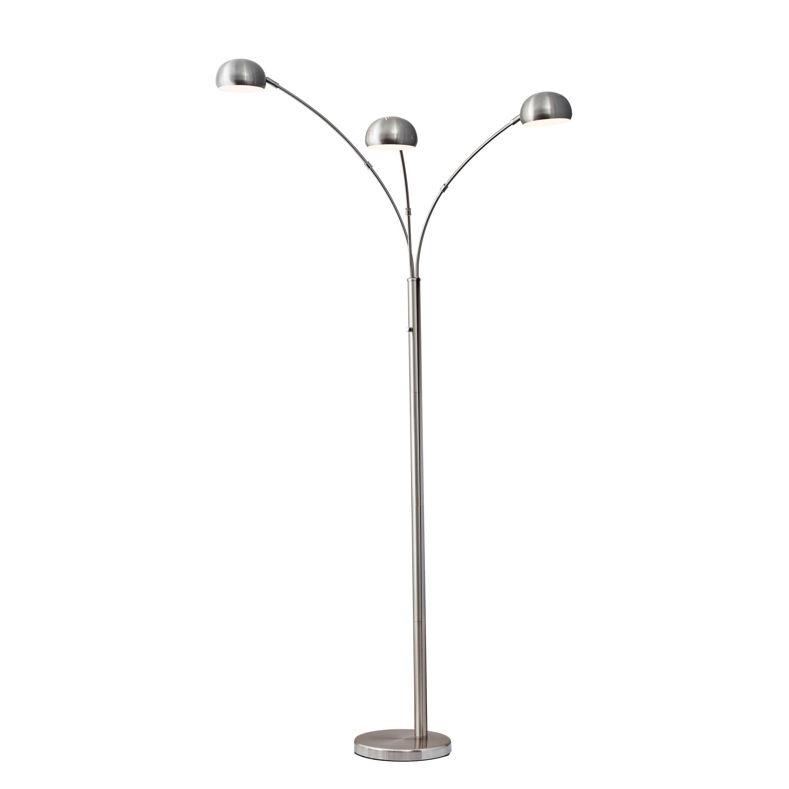 METROPOLIS Lampe sur pied Nickel DEL INTÉGRÉ - 5118-22 | ADESSO