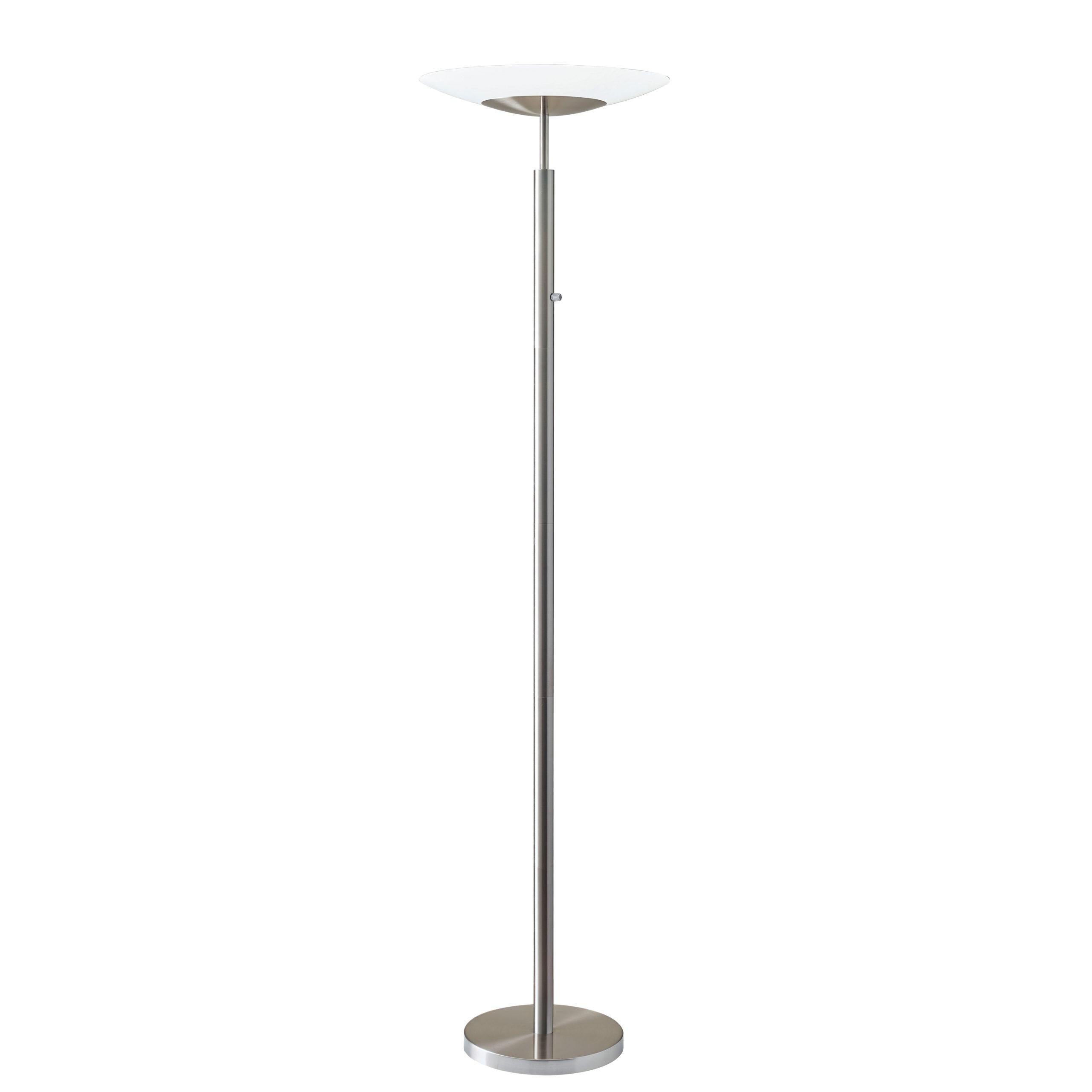 STELLAR Lampe sur pied Nickel DEL INTÉGRÉ - 5127-22 | ADESSO