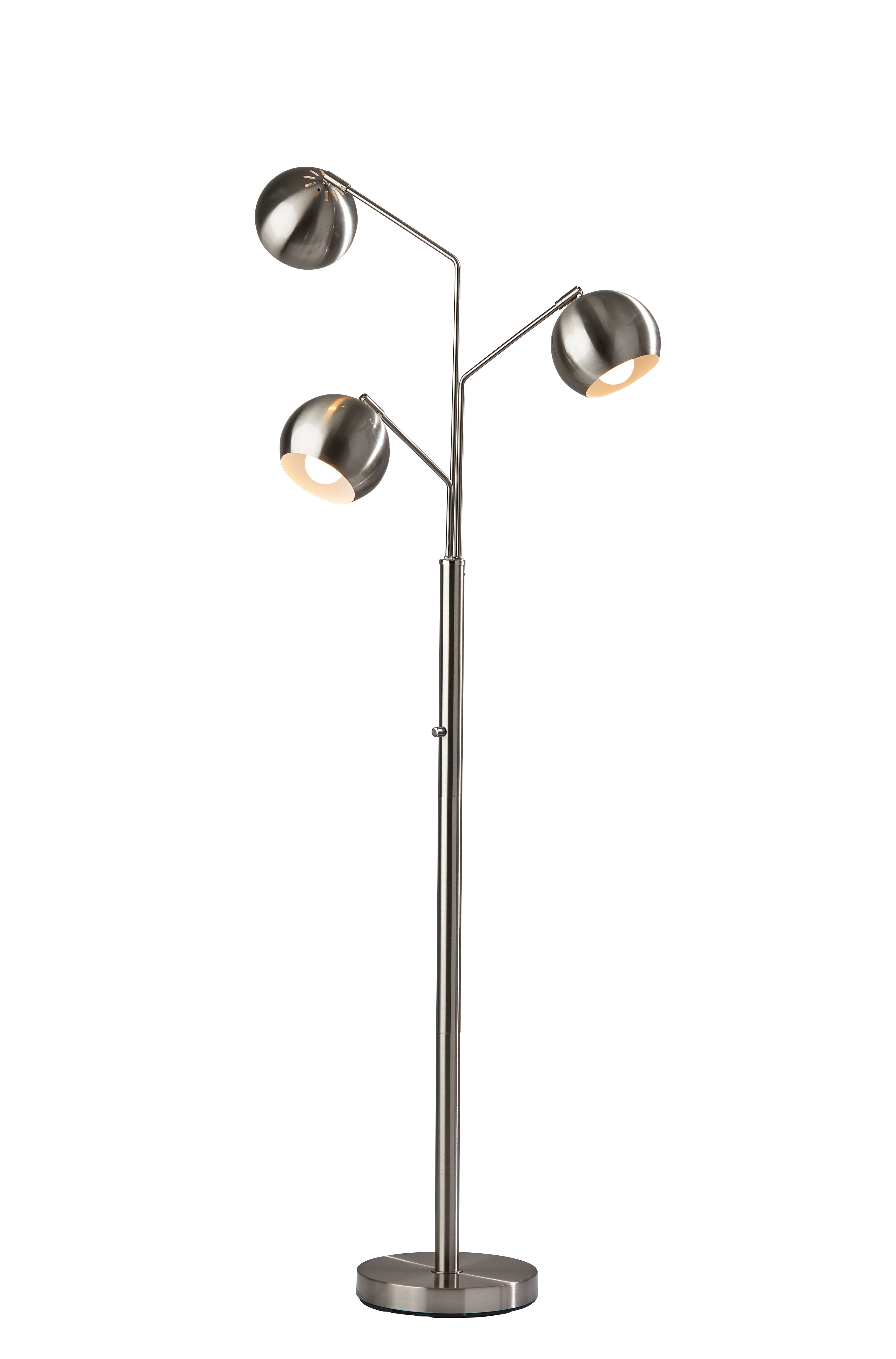 KEPLER Floor lamp Stainless steel - 5139-22 | ADESSO