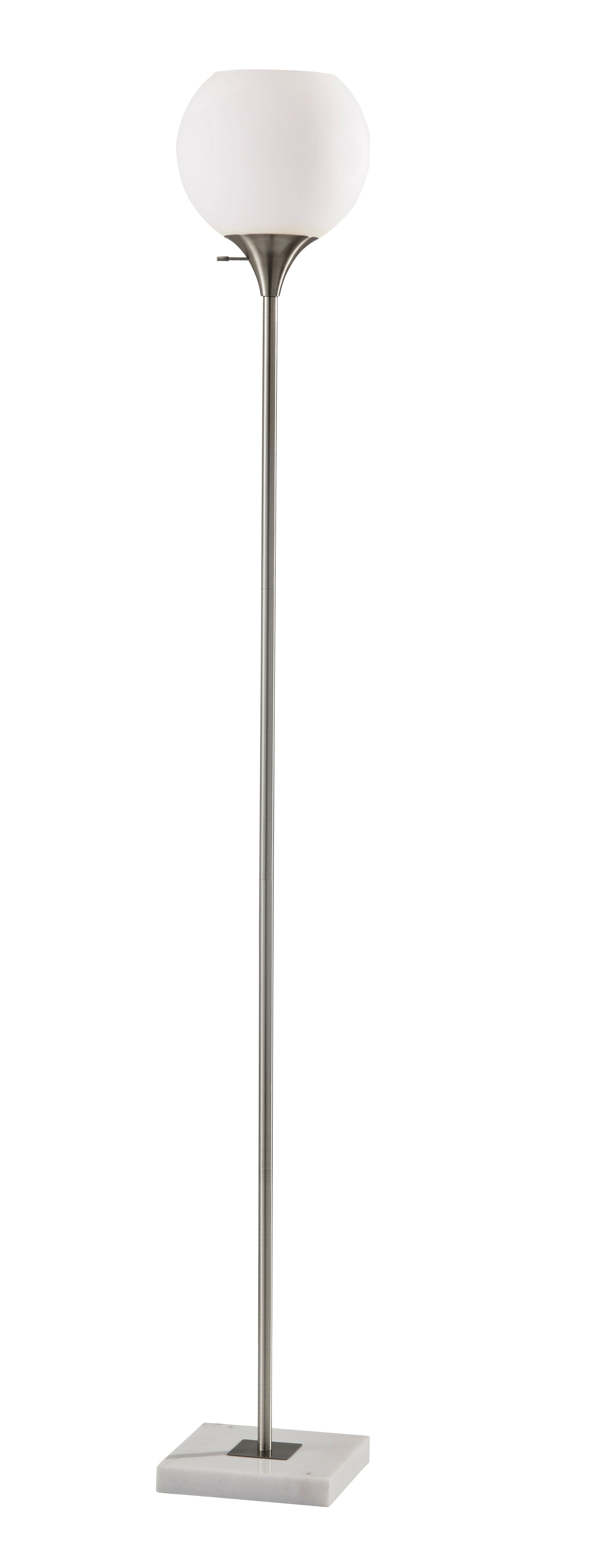 SAVANNAH Floor lamp Stainless steel - 5179-22 | ADESSO